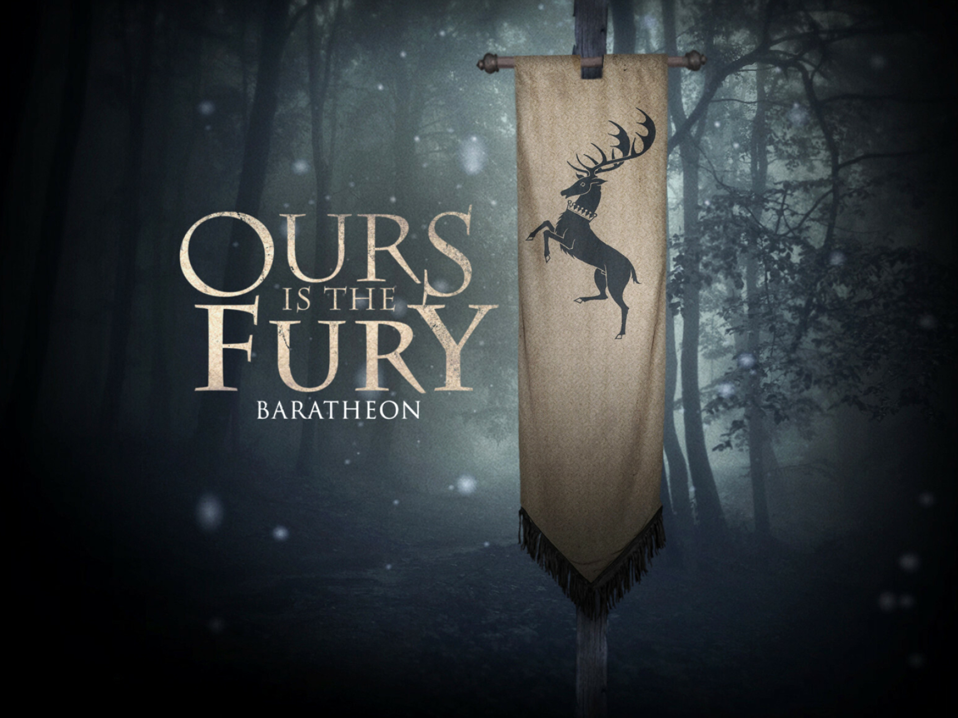 Game of Thrones: Ours is the furry, House Baratheon, HBO series. 1920x1440 HD Wallpaper.