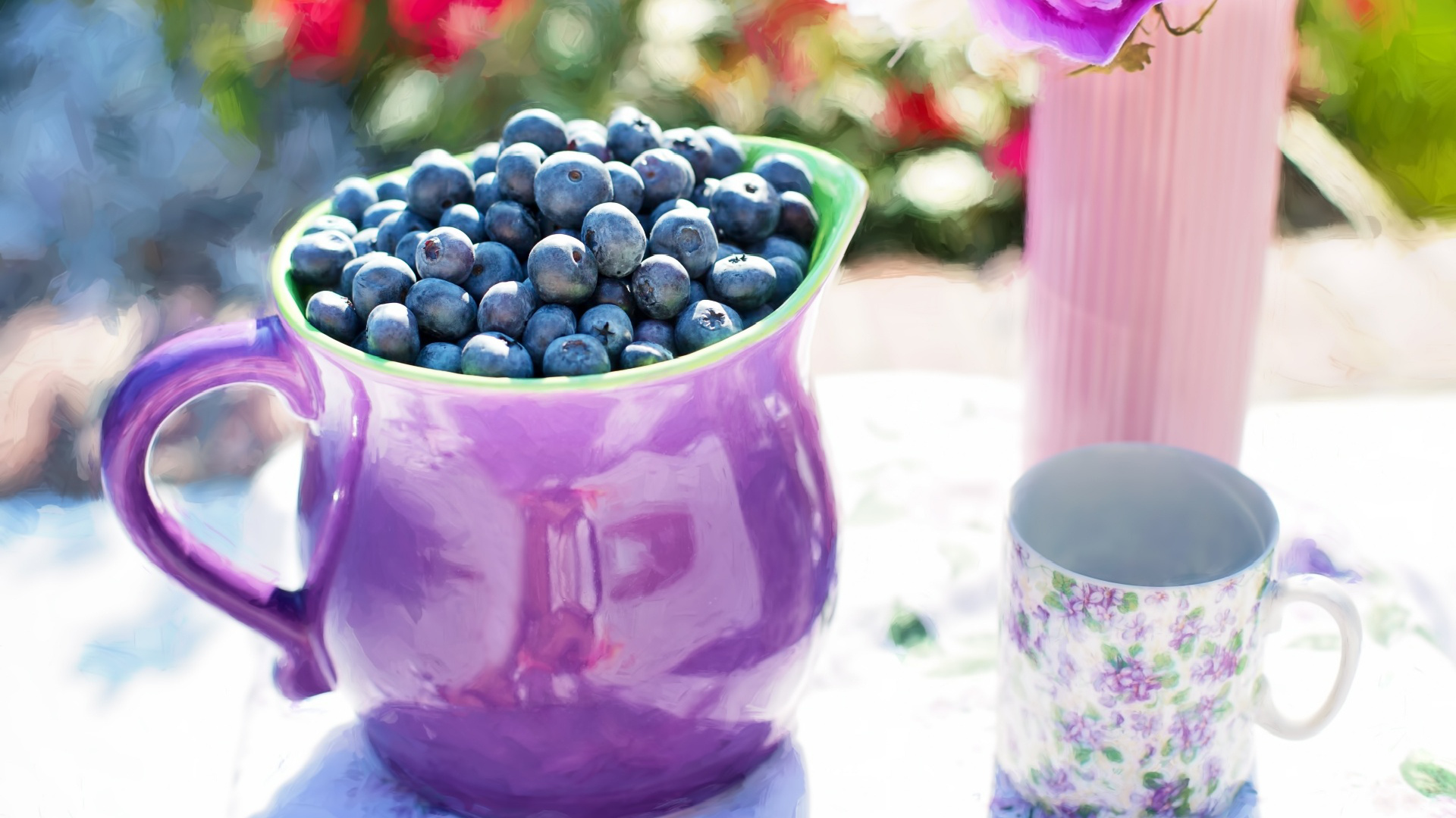 Blueberries wallpaper, High-quality, Fresh, Superfood, 1920x1080 Full HD Desktop