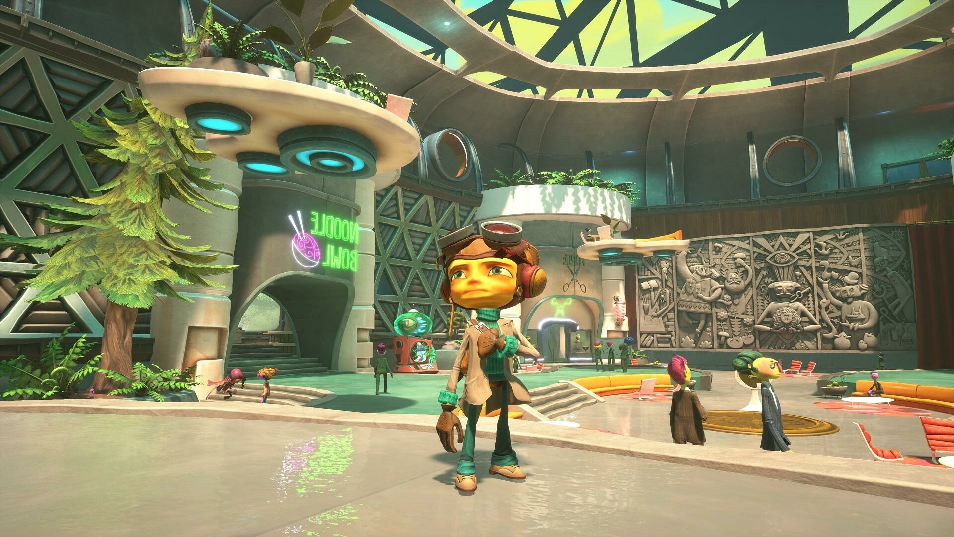 Psychonauts 2: Raz enters the mindscapes of various characters to discover clues. 1920x1080 Full HD Background.