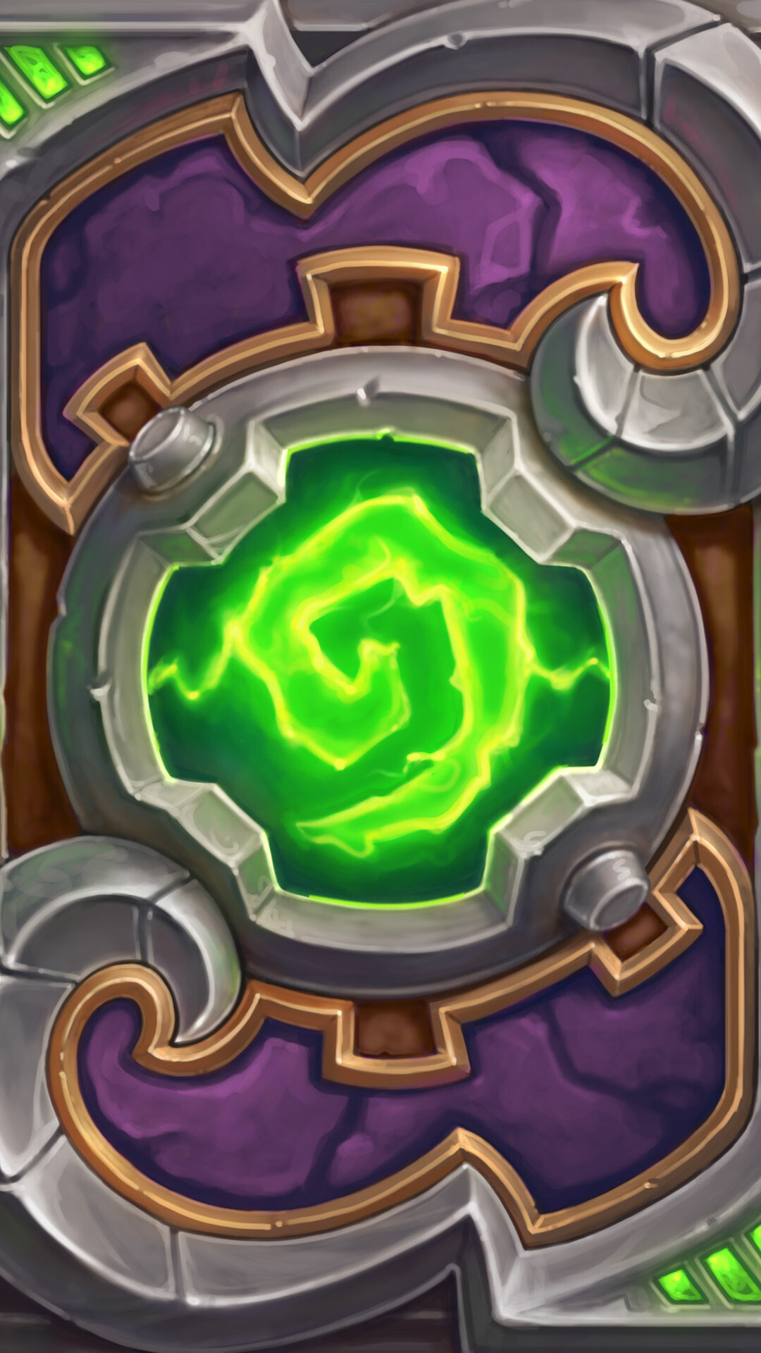 Hearthstone: Players start the game with a limited collection of basic cards but can gain rarer and more powerful cards through purchasing packs of cards or as rewards from specific game modes. 1080x1920 Full HD Background.