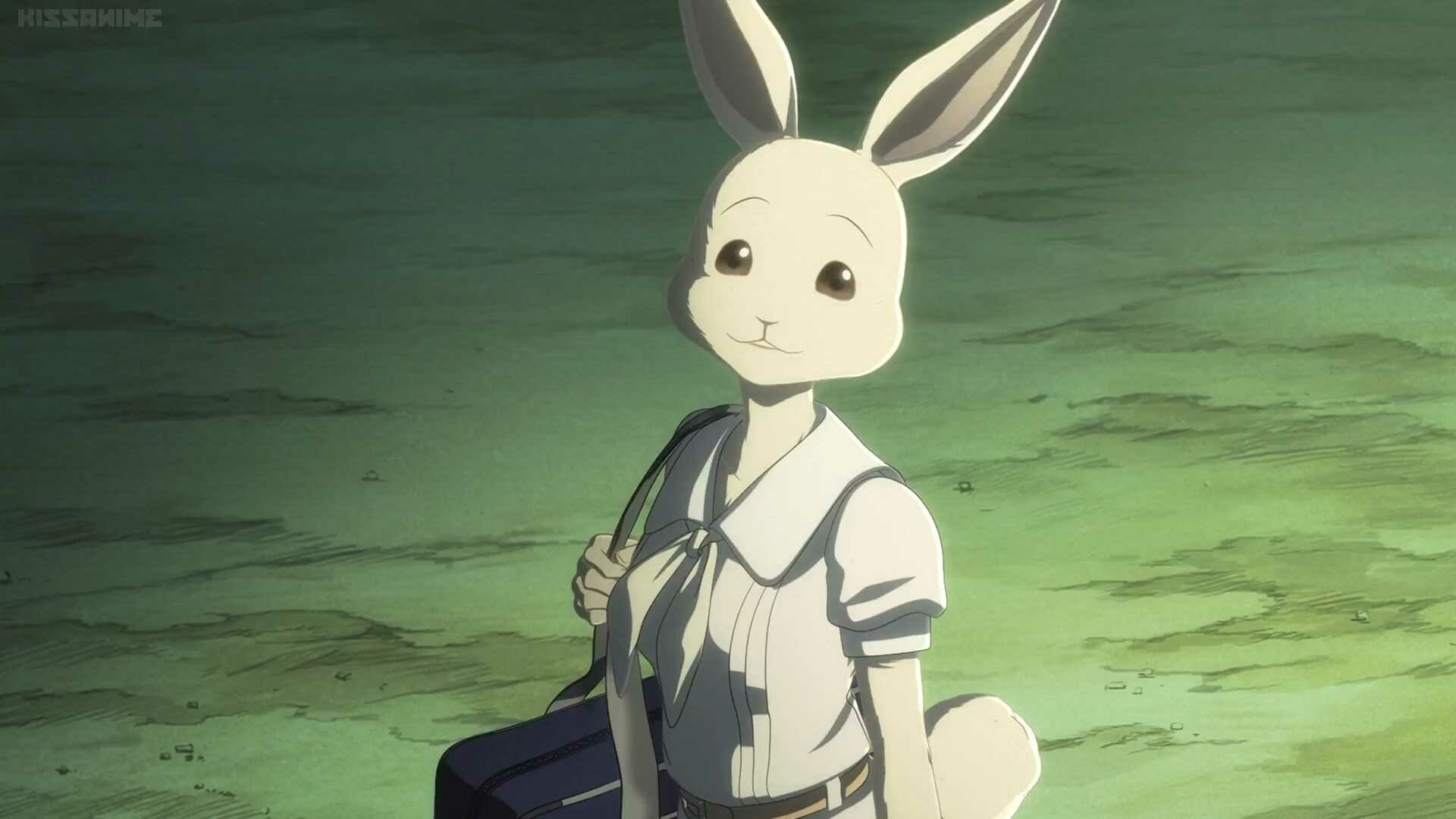 BEASTARS: Haru, A dwarf rabbit, Voiced by Sayaka Senbongi in the Japanese version. 1920x1080 Full HD Wallpaper.