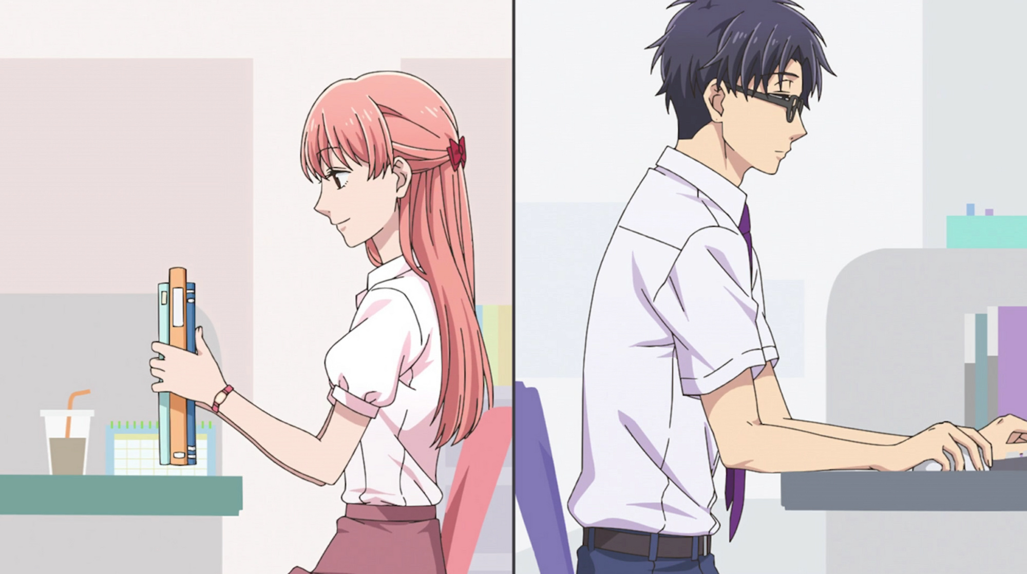 Wotakoi: Love Is Hard for Otaku Anime, Office romance, Narumi Momose, Gaming otaku, 2000x1120 HD Desktop
