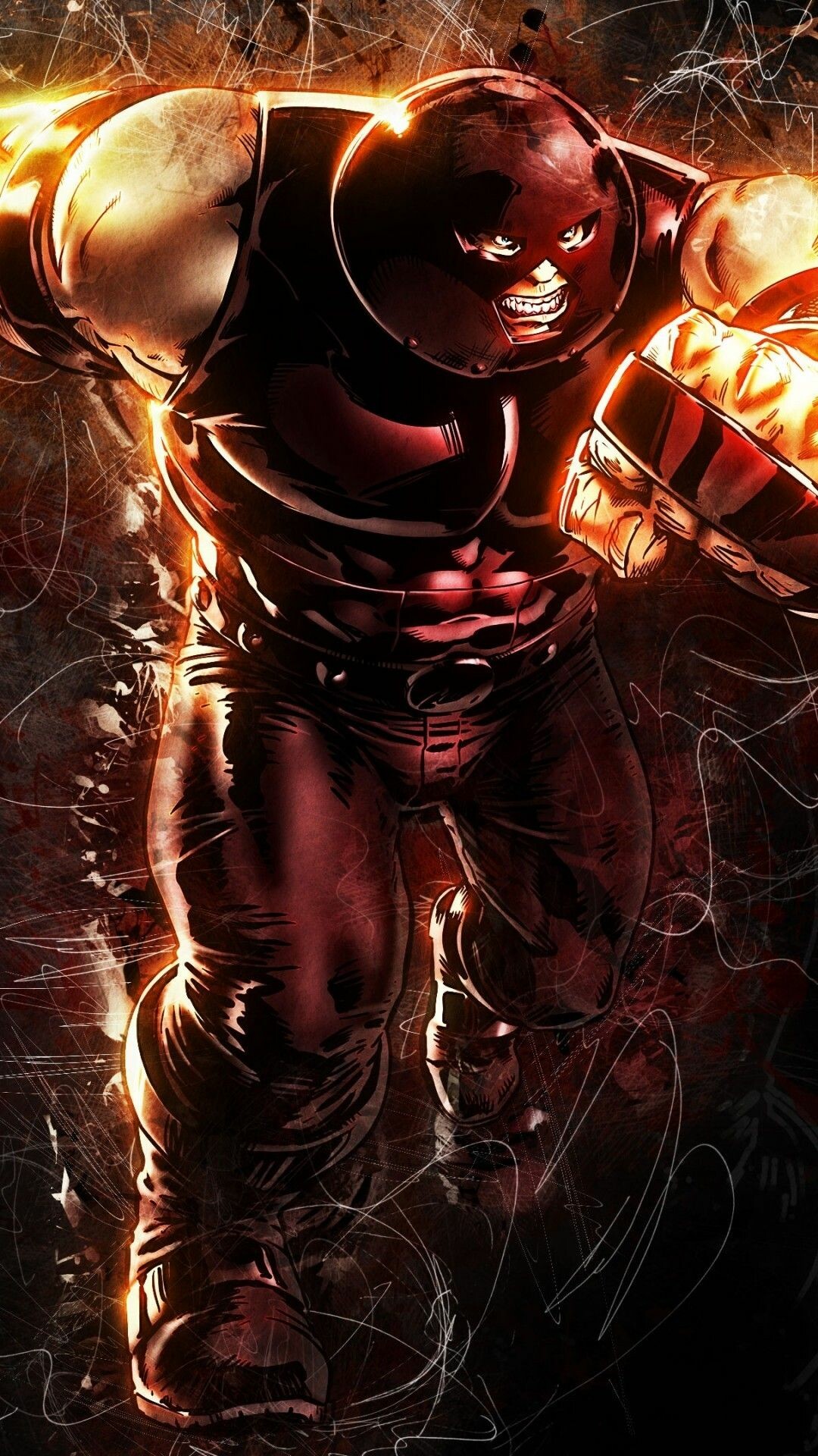 Marvel Villain: Juggernaut, Created by writer Stan Lee. 1080x1920 Full HD Wallpaper.