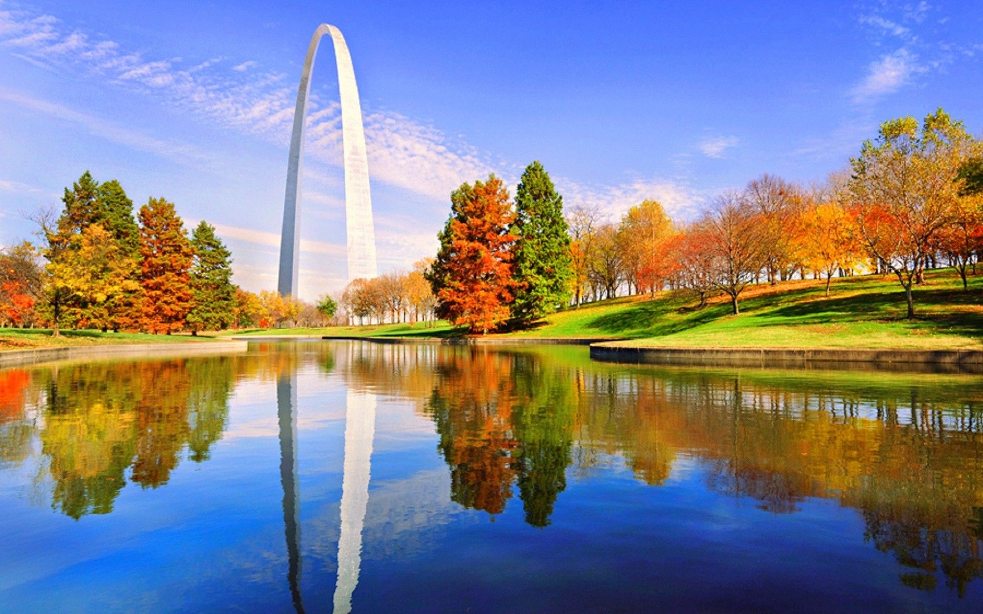 Gateway Arch, Top cityscape, St. Louis, Desktop backgrounds, 1920x1200 HD Desktop