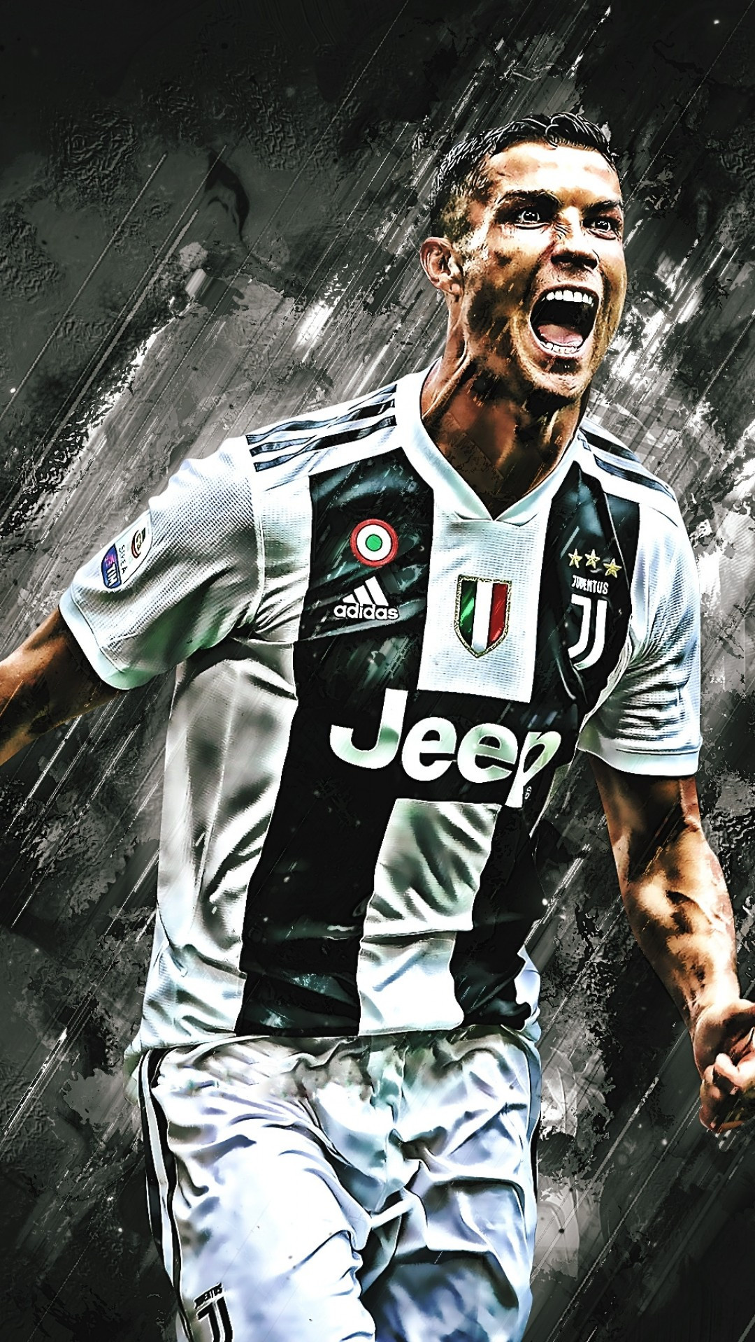 Juventus: Cristiano Ronaldo, Football player, known by his nickname 'CR7'. 1080x1920 Full HD Wallpaper.