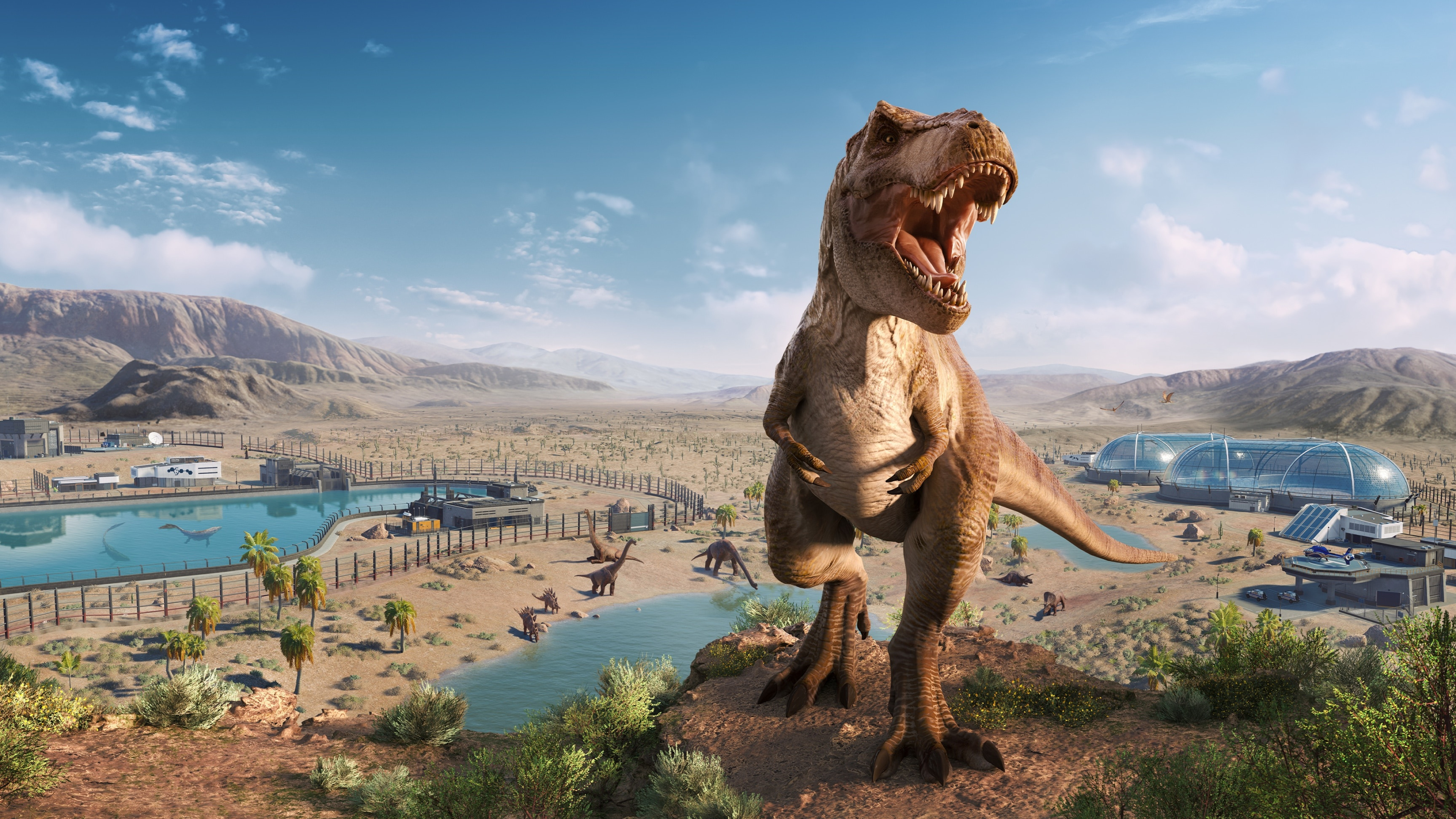 Tyrannosaurus Rex, Prehistoric power, Dinosaur king, Ancient predator, 3840x2160 4K Desktop