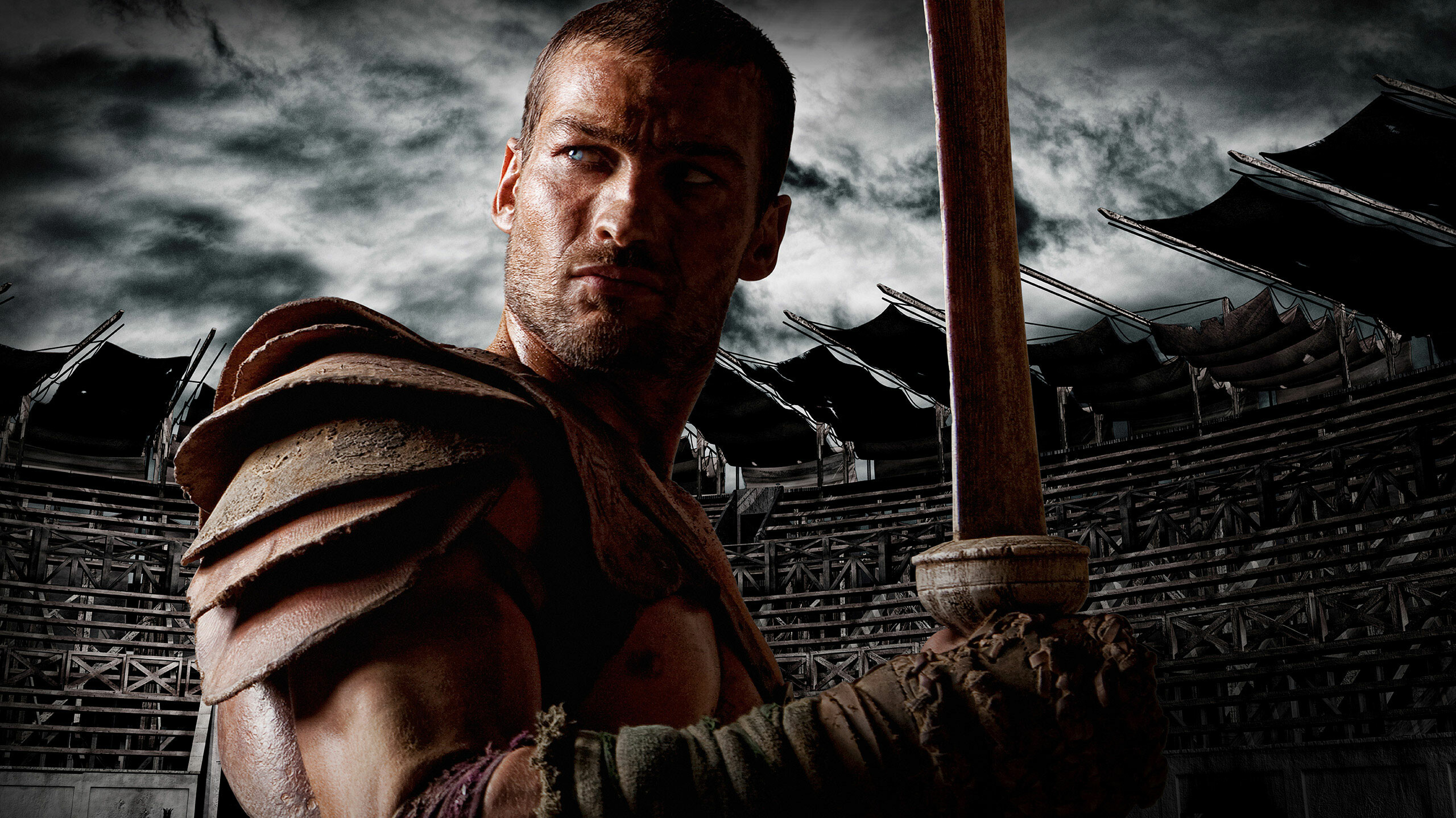 Spartacus: Blood and Sand: TV show, Season 1, Created by Sam Raimi and Steven S. DeKnight. 2560x1440 HD Background.