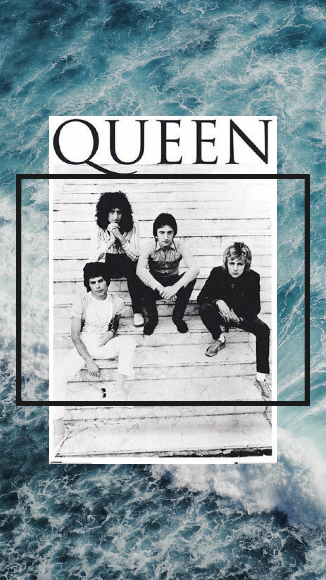 Queen: Roger Taylor, Brian May, John Deacon, Freddie Mercury, The Game. 1080x1920 Full HD Background.