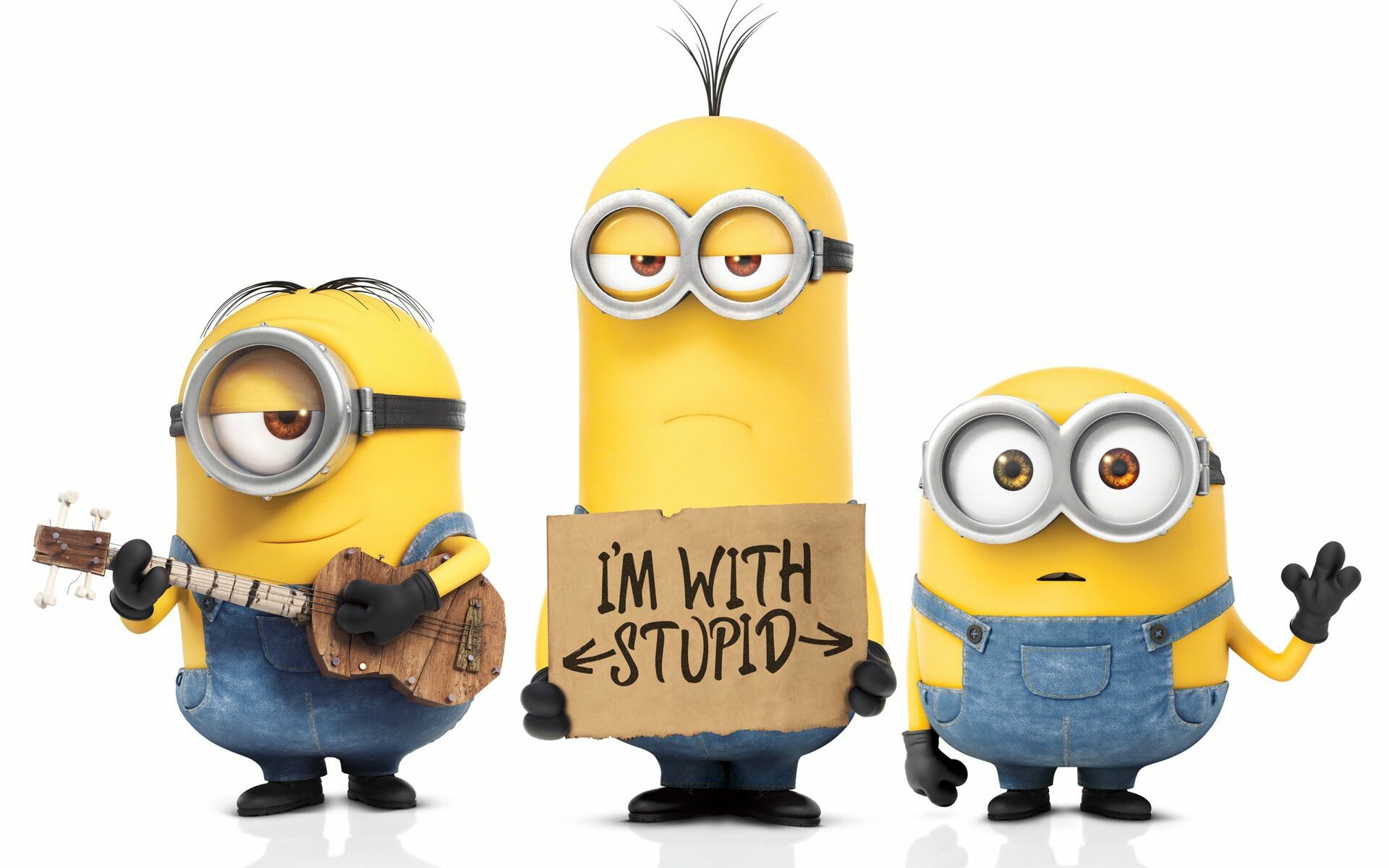 Despicable Me: Kevin, Stuart, and Bob, Minions, The fifth highest-grossing film of 2015. 1920x1200 HD Background.