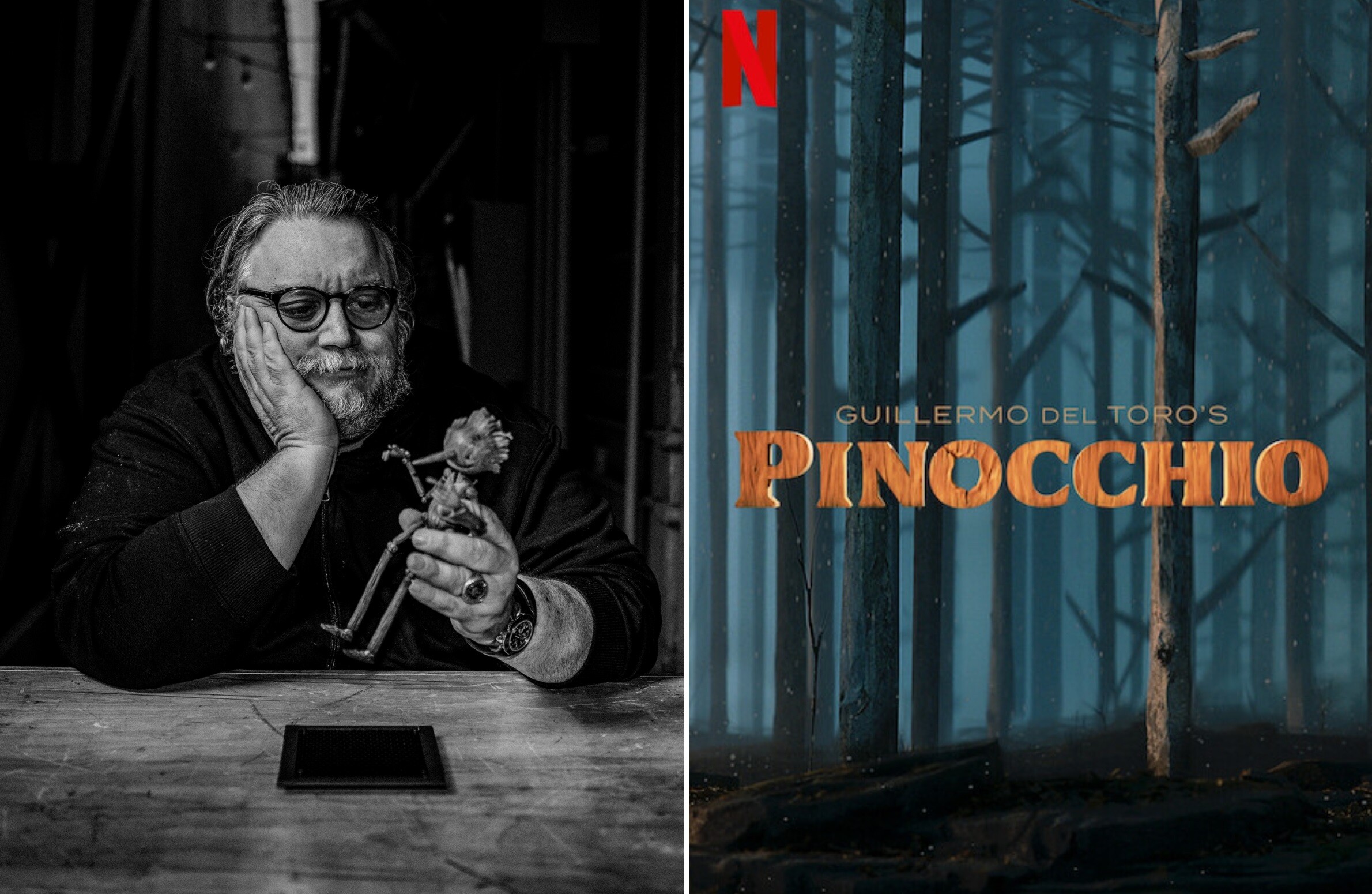 Pinocchio (Netflix): Guillermo del Toro's film, A 2022 stop-motion animated musical dark fantasy. 2380x1550 HD Wallpaper.