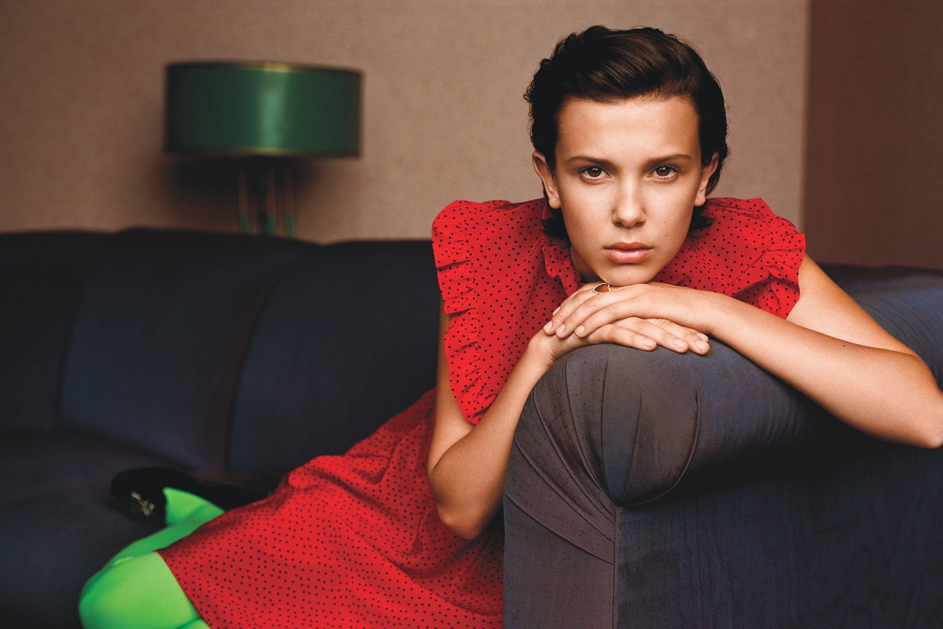 Millie Bobby Brown: Appeared in the campaign of the Italian brand Moncler in the summer of 2018. 3000x2000 HD Wallpaper.