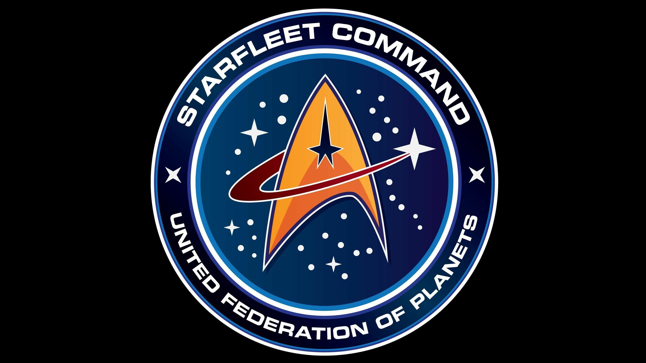 Star Trek: Original Star Trek Insignia, Starfleet Command. 2560x1440 HD Wallpaper.