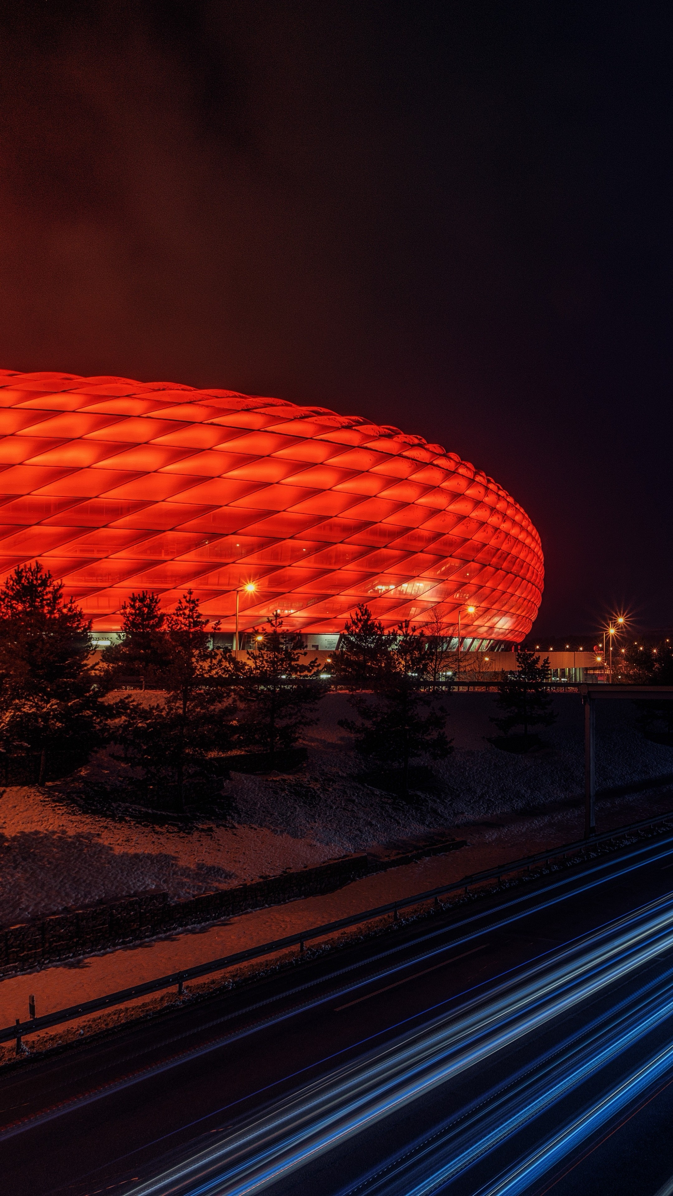 Munich: Allianz Arena, Germany, Bavaria, Architecture, Cityscape. 2160x3840 4K Background.