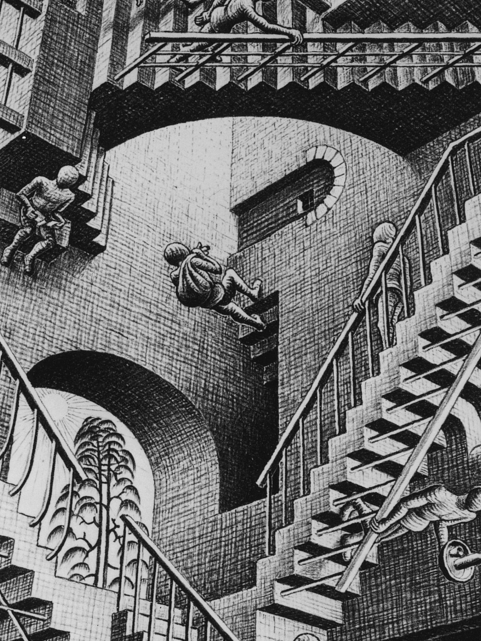 M.C. Escher, Other artist, Wallpaper download, Screensaver theme, 1540x2050 HD Handy