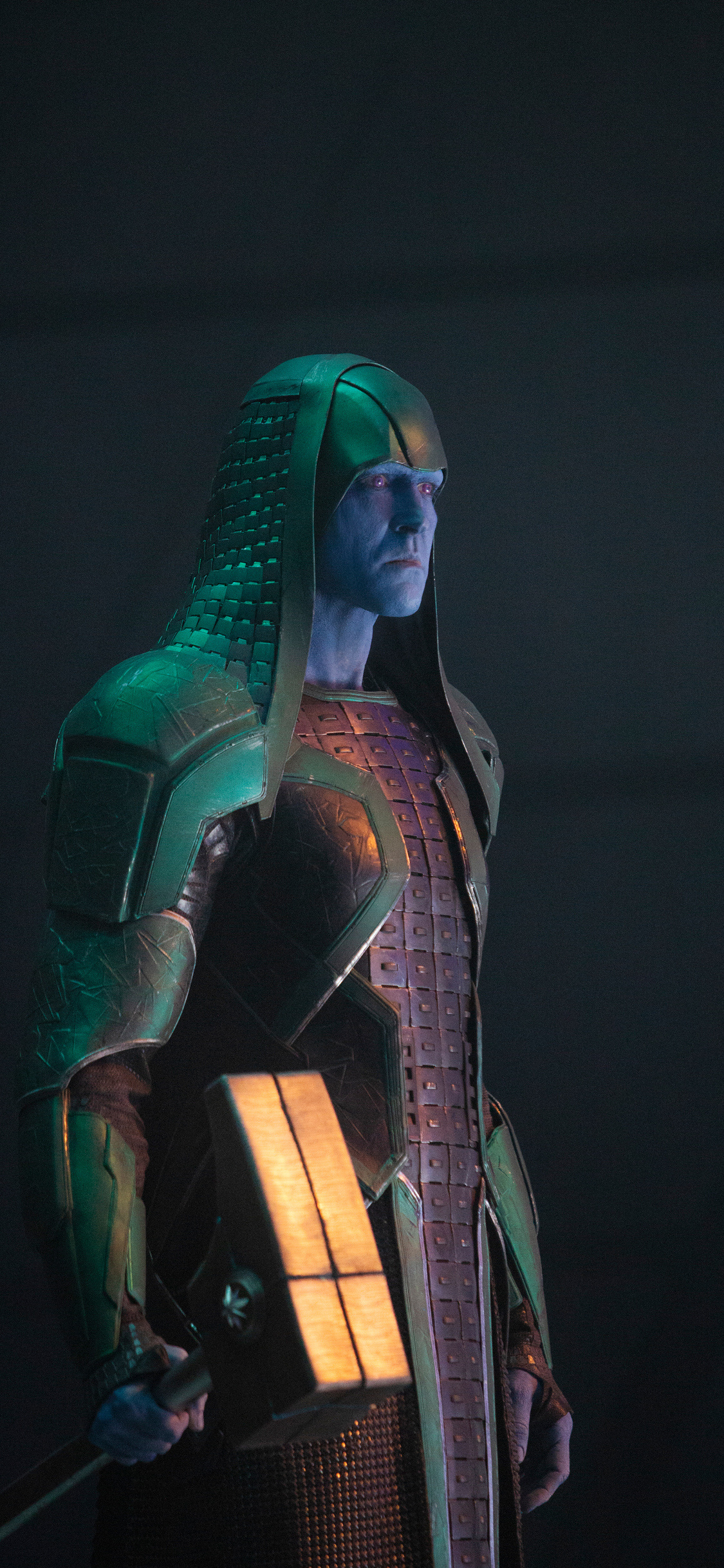 Ronan the Accuser, Captain Marvel movie, iPhone XS wallpapers, iPhone X images, 1130x2440 HD Handy