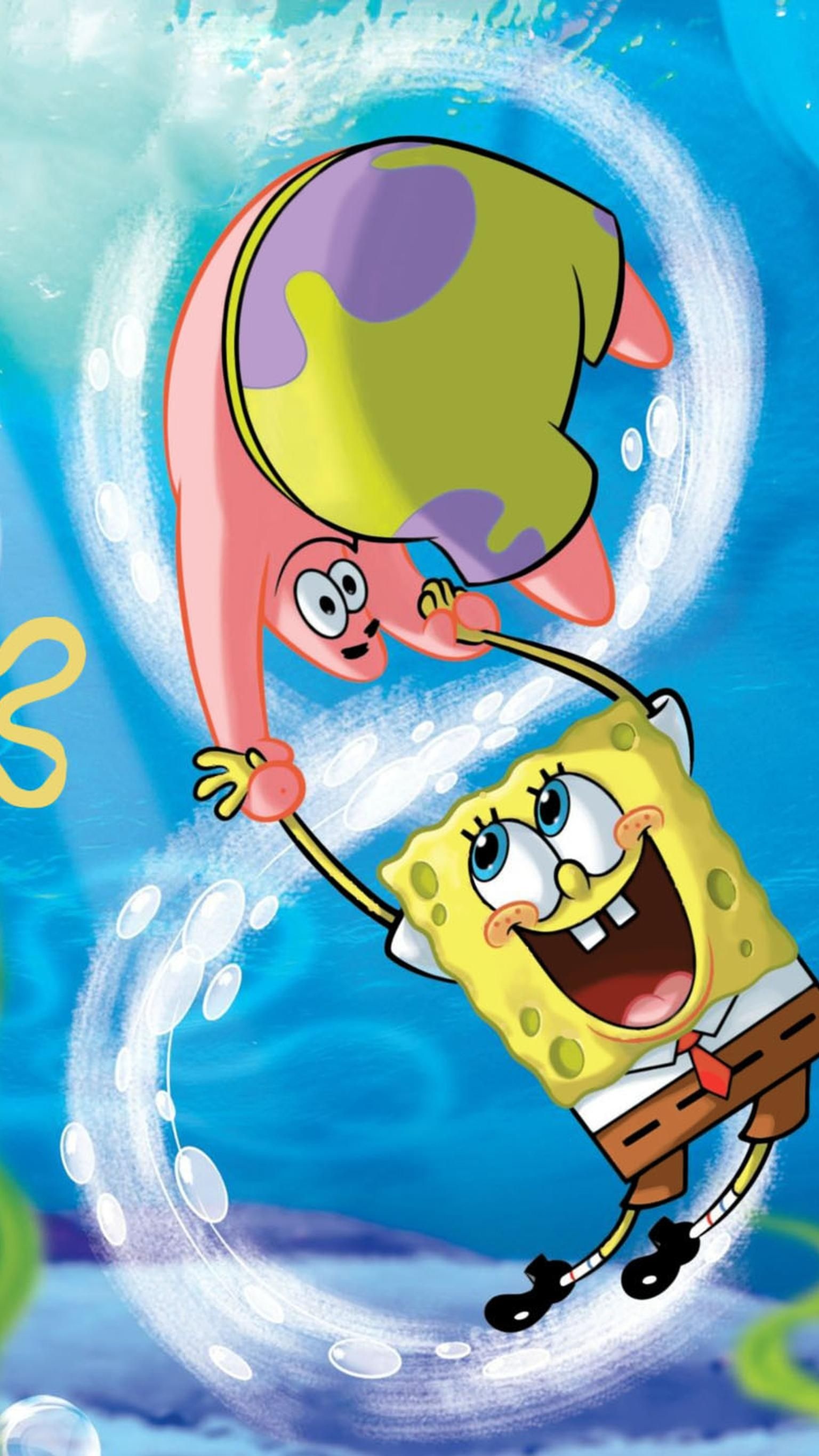 SpongeBob SquarePants phone wallpaper, Movie mania, Funny illustrations, 1540x2740 HD Phone