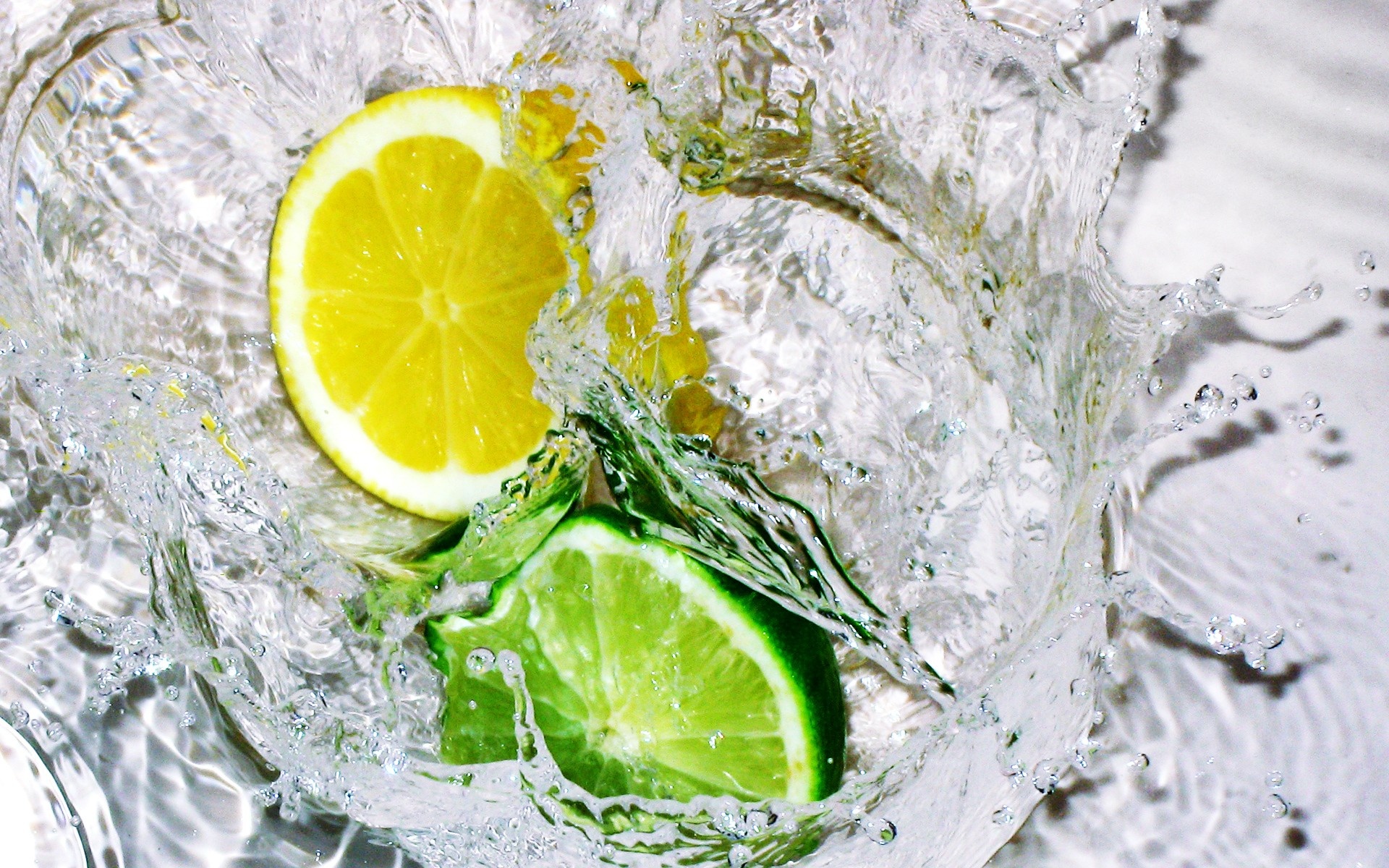 Water, Limes, Lemons, Wallpaper, 1920x1200 HD Desktop