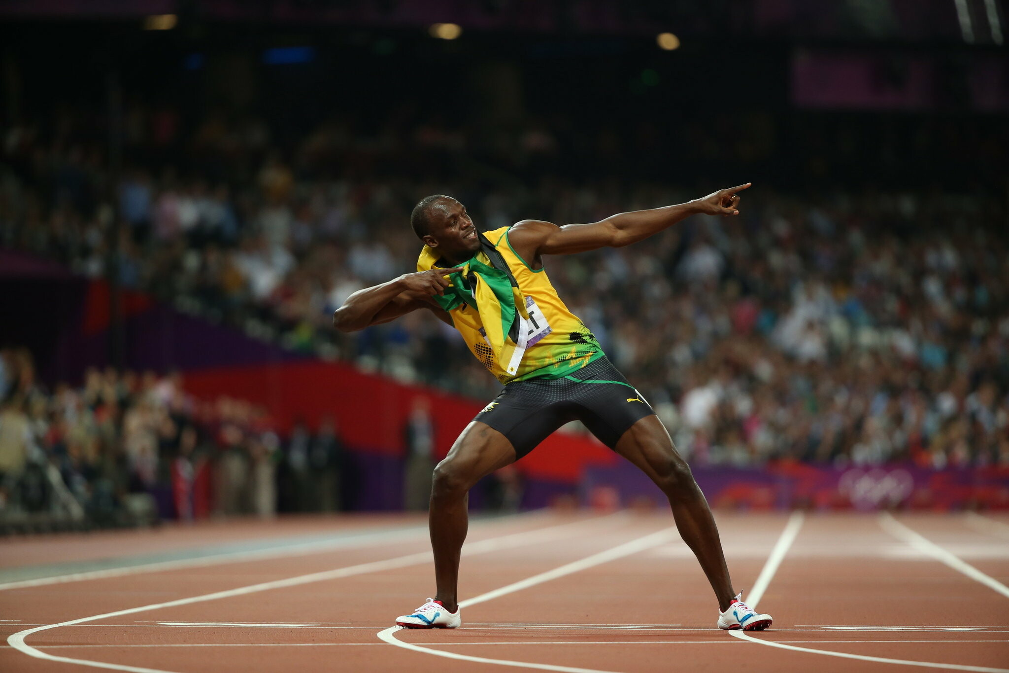 Usain Bolt: Olympic men's 200 meters, A Jamaican retired sprinter, London 2012 Summer Olympics. 2050x1370 HD Wallpaper.