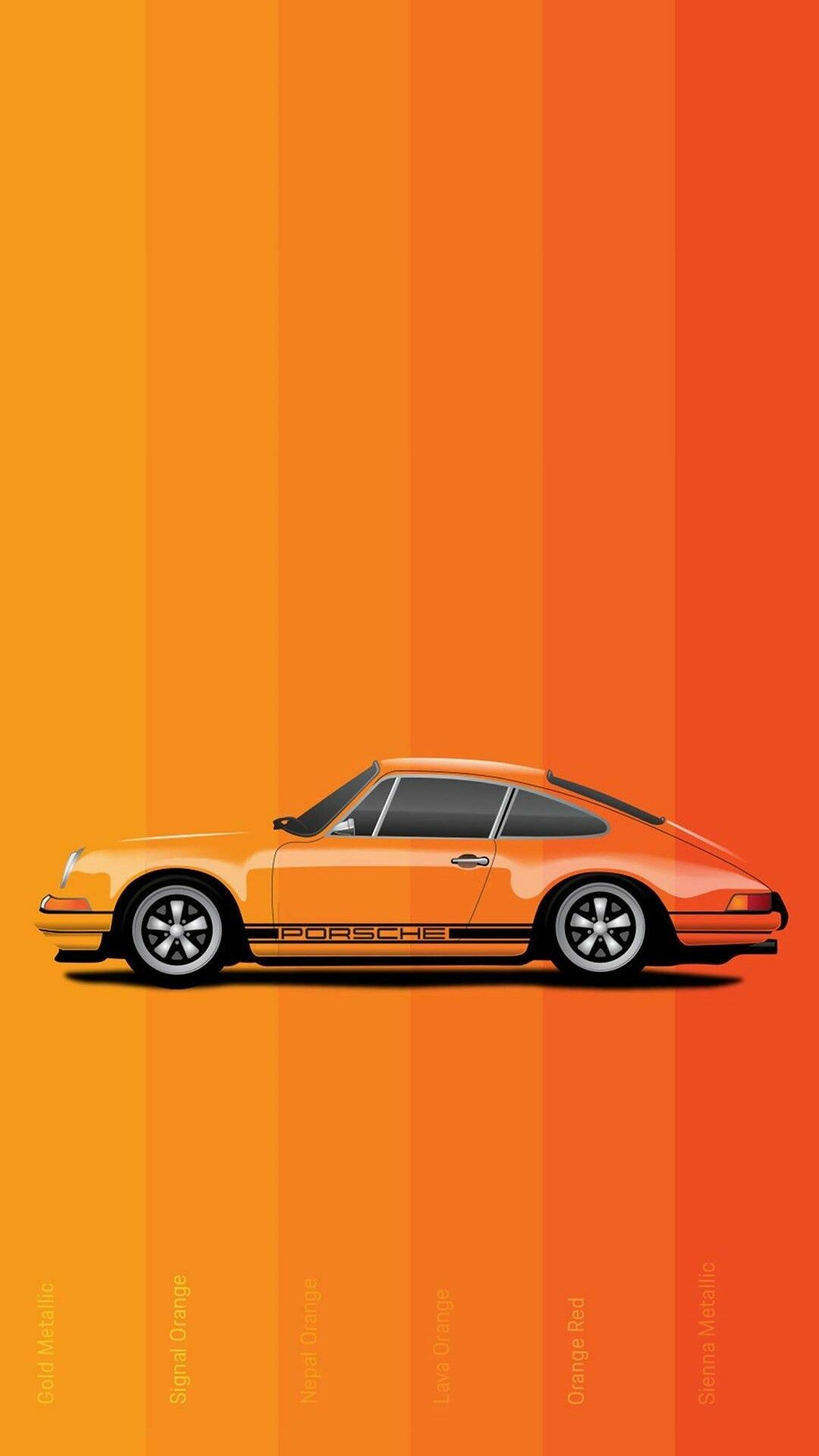Porsche 911: High performance rear-engined sports car introduced in September 1964. 1080x1920 Full HD Wallpaper.