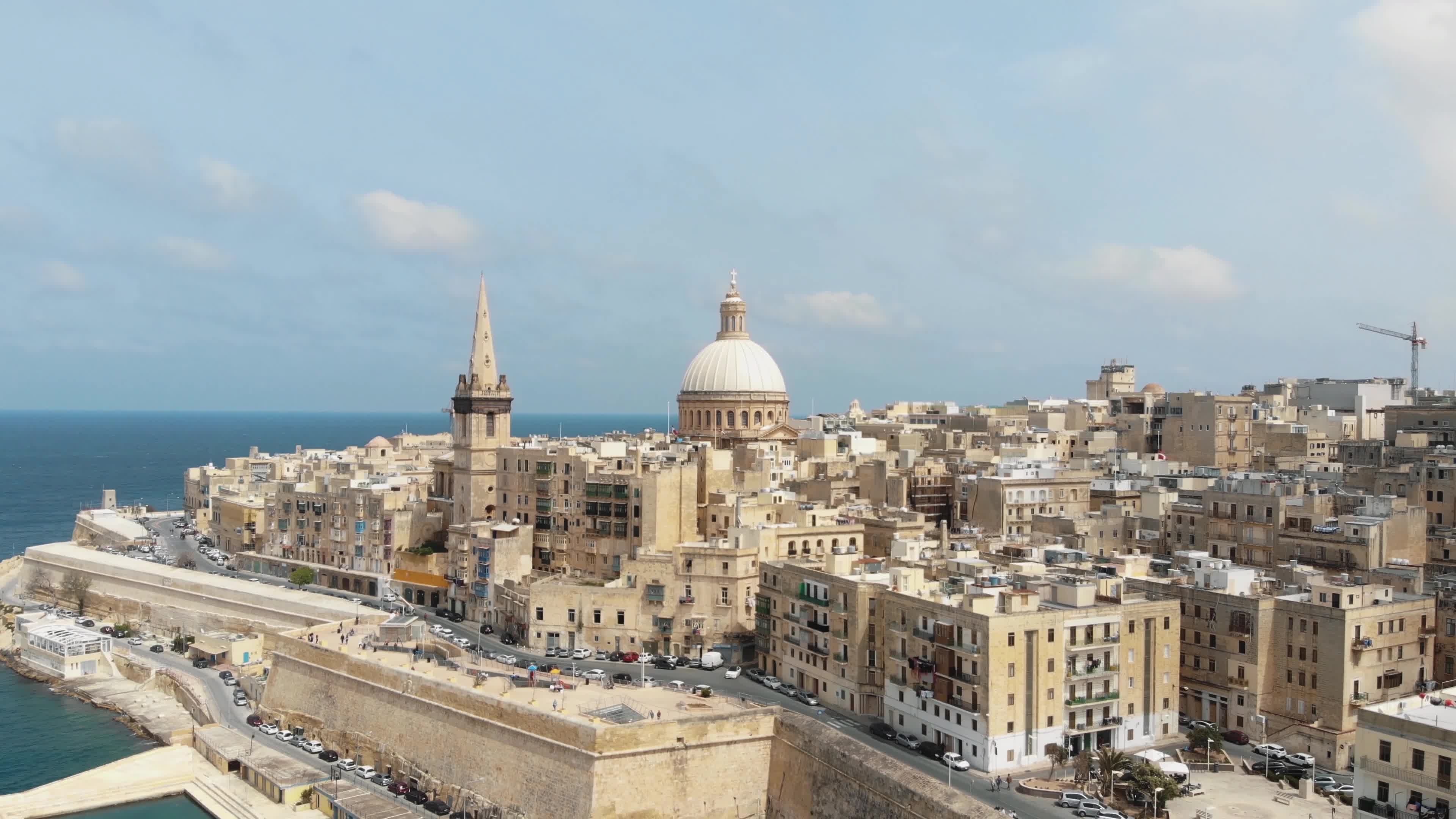 Valletta, Malta, Mediterranean sea promenade, Baroque architecture, 3840x2160 4K Desktop