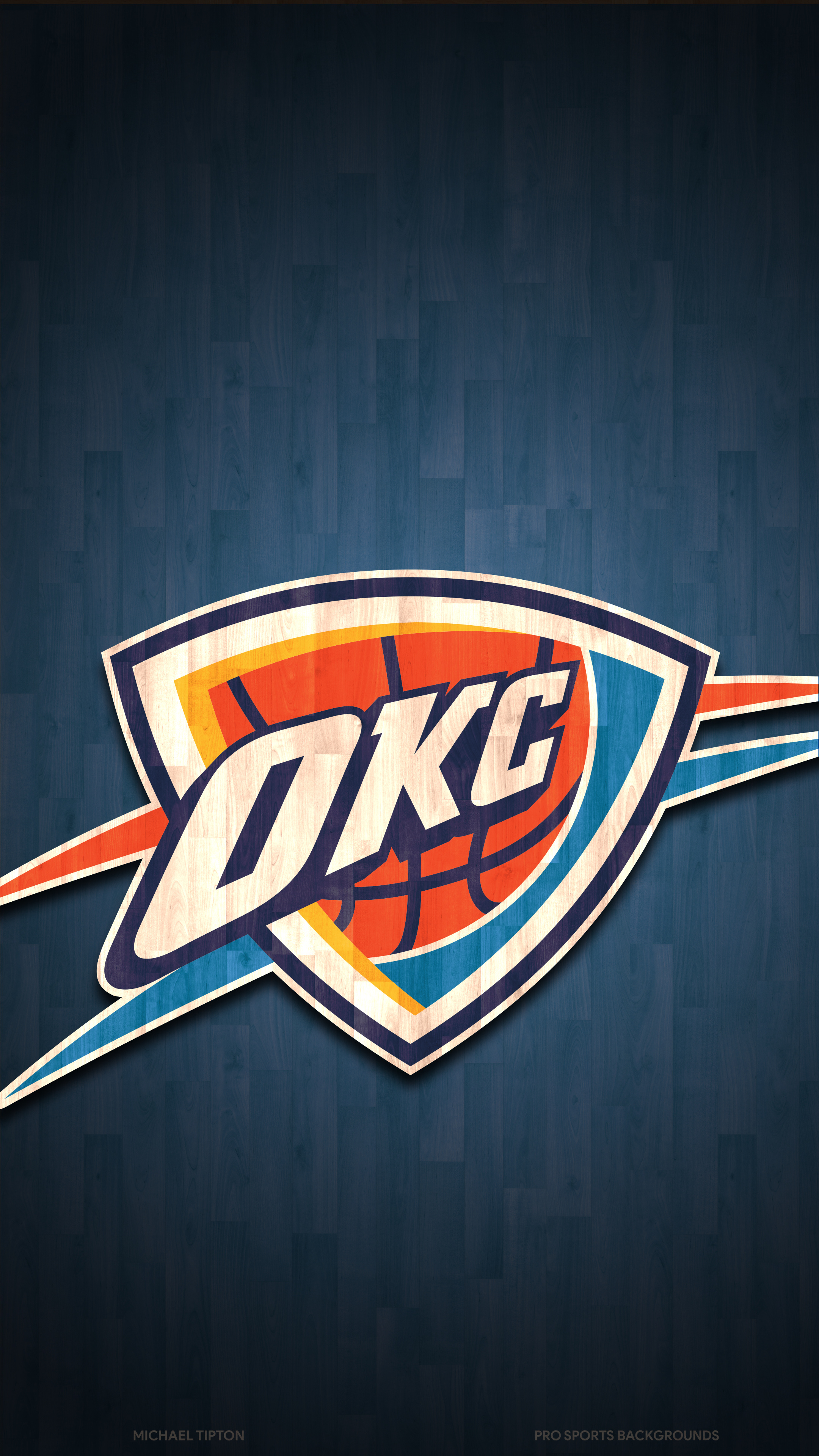 Oklahoma City Thunder, Sports team, Thunder logo, NBA team, 2160x3840 4K Phone