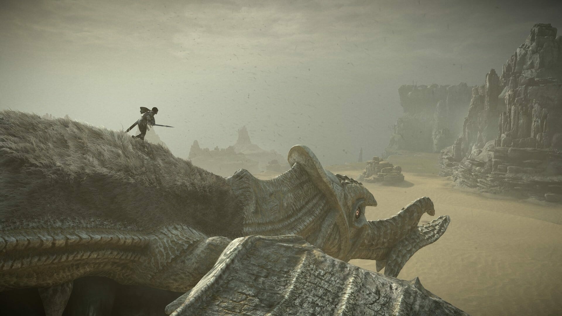 Shadow of the Colossus: Phalanx, The only enemy that will never attack Wander or Agro. 1920x1080 Full HD Background.