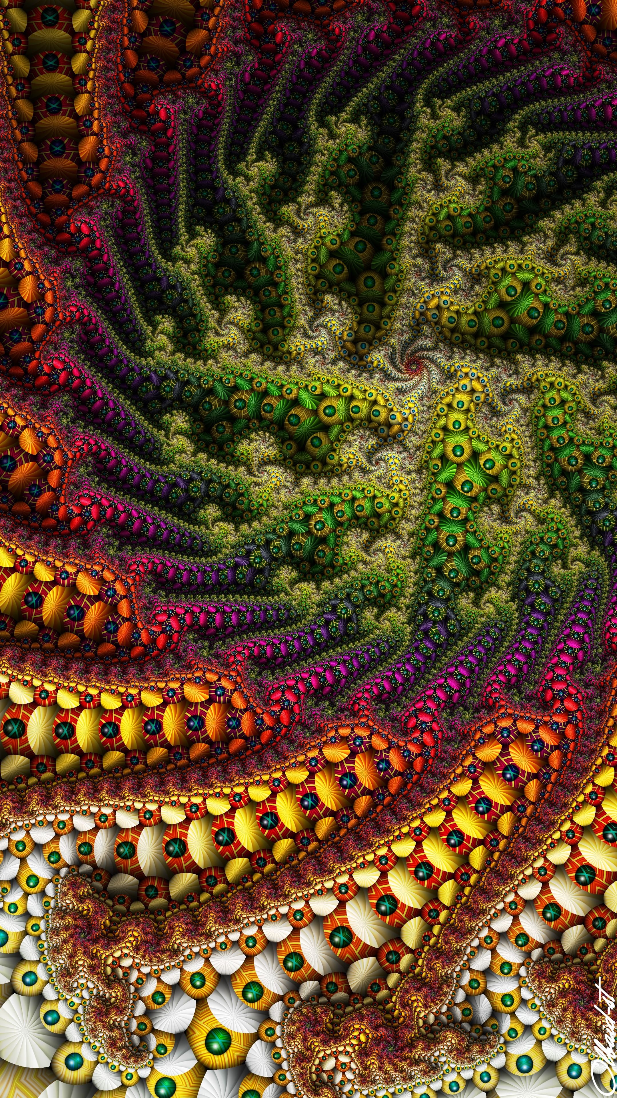Feel good fractals, Illusion art, 2160x3840 4K Phone