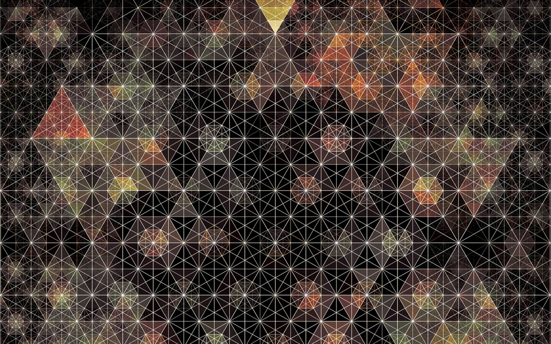 Geometry: Symmetry, Polygonal ornament, Line segments, Vertex. 1920x1200 HD Background.
