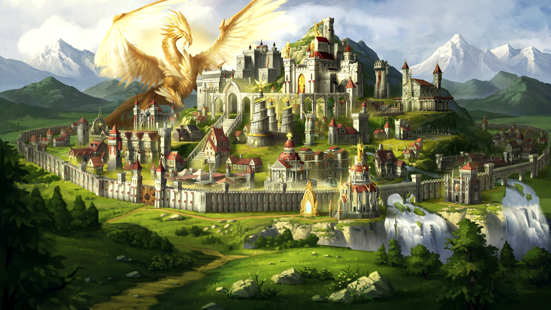 Heroes of Might and Magic: Heroes VII takes place some 200 years after the events of Shades of Darkness. 1920x1080 Full HD Background.