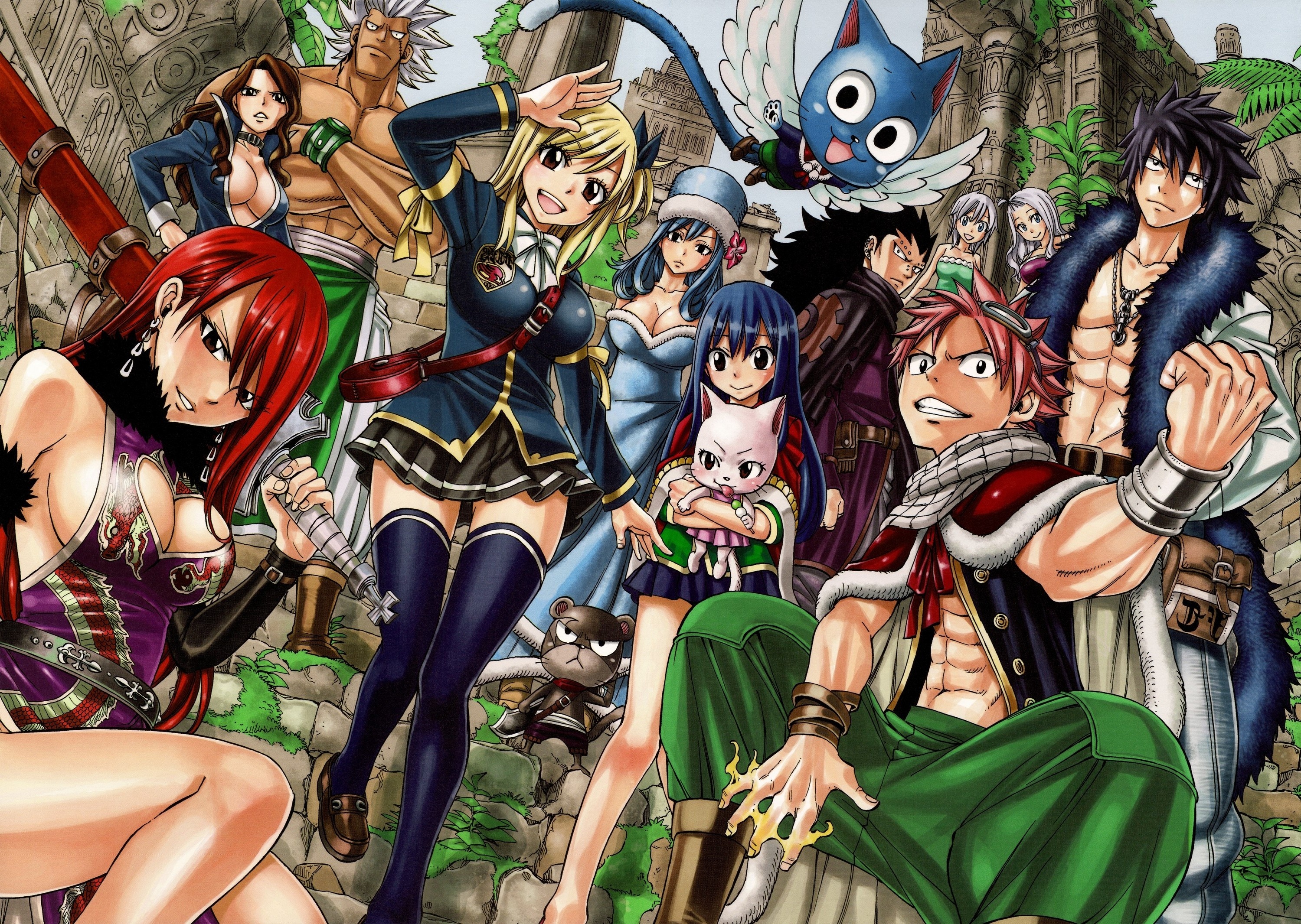Gray Fullbuster: Fairy Tail, Manga characters, Hiro Mashima, An anime series produced by A-1 Pictures. 3000x2140 HD Background.
