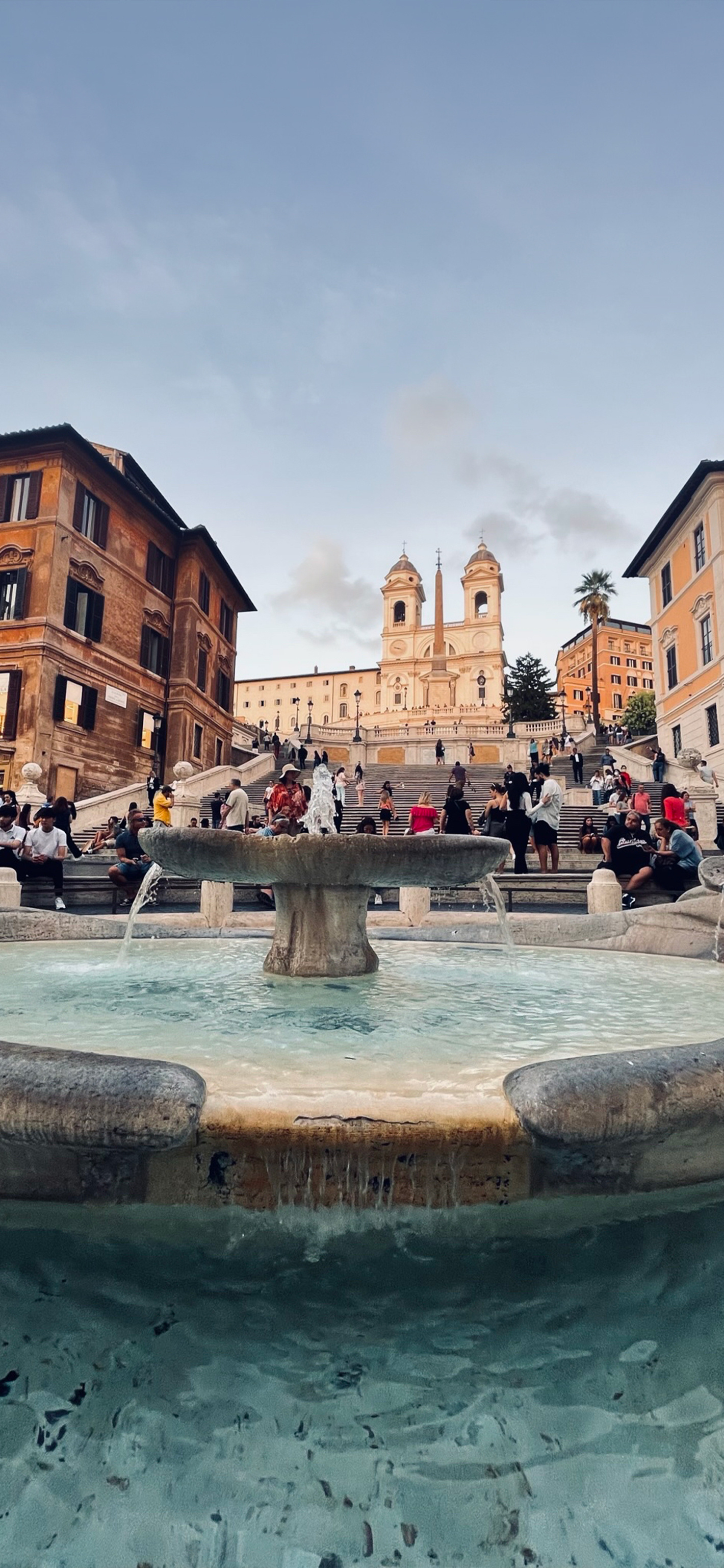 Piazza di Spagna, Roma wallpapers central, 1420x3080 HD Phone