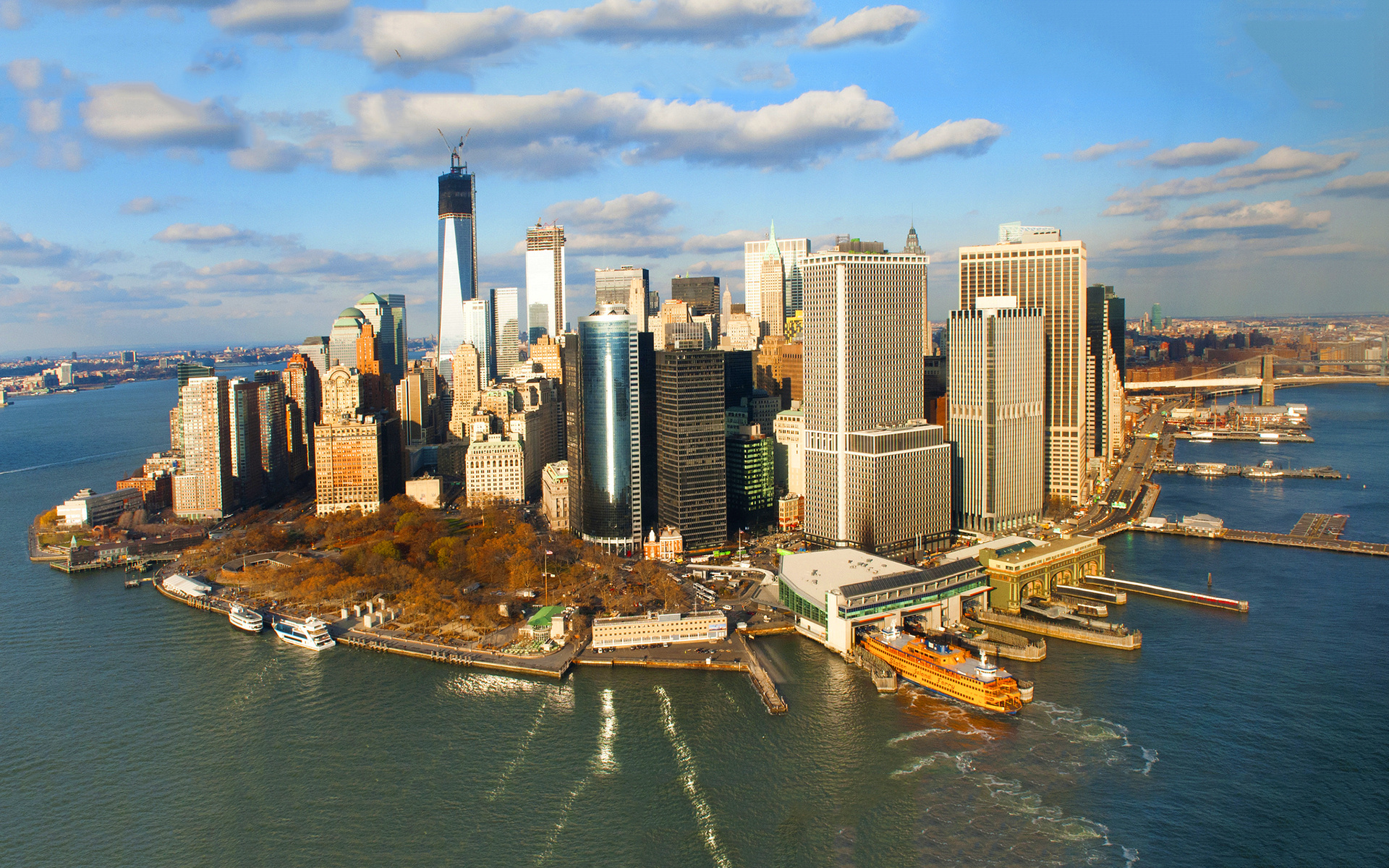 Manhattan skyline, HQ pictures, 4K wallpapers, Man-made, 1920x1200 HD Desktop