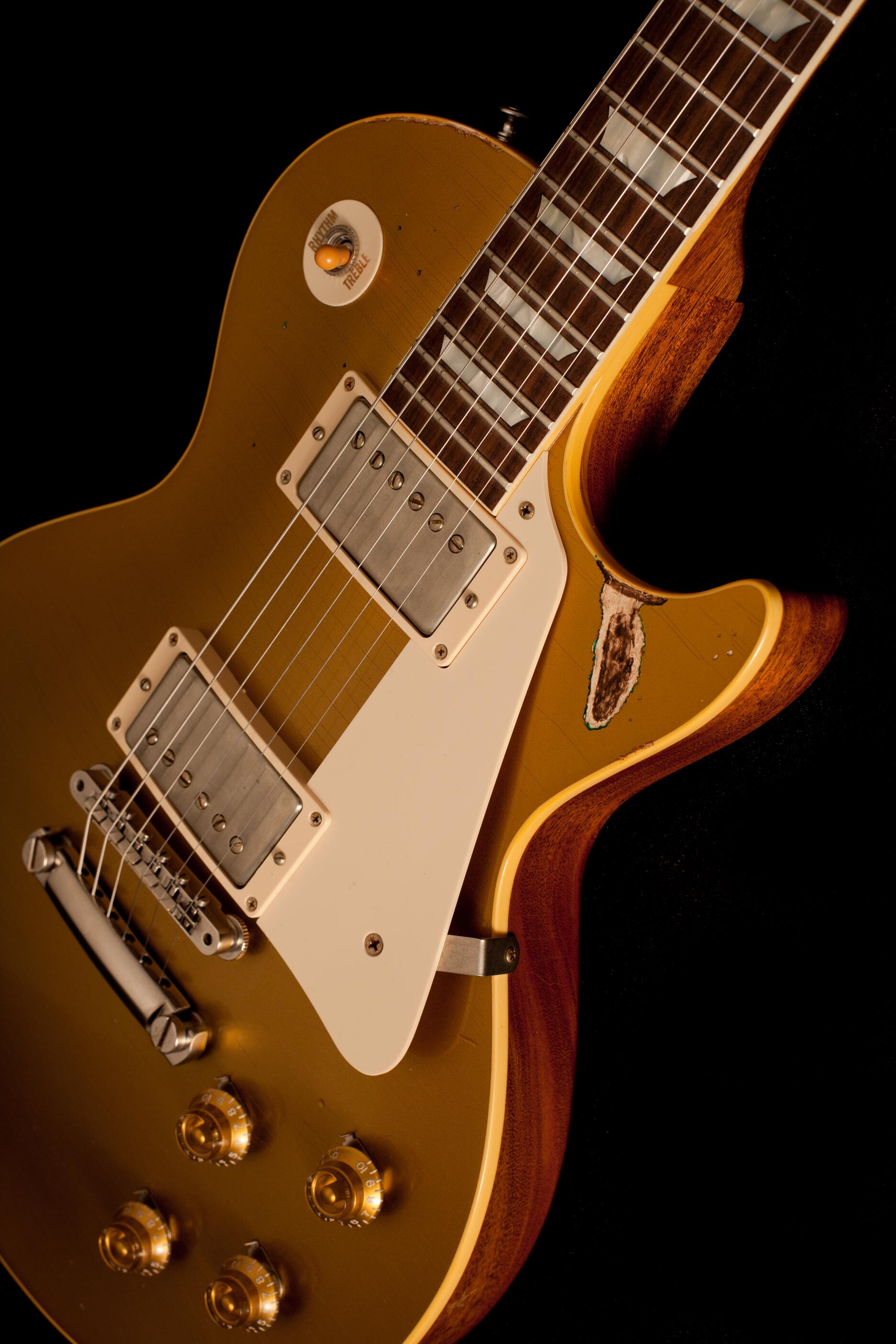 Gibson Guitar: 1957 Les Paul Goldtop, One Of The Best-Known Solid-Body Guitar Models. 1880x2810 HD Wallpaper.