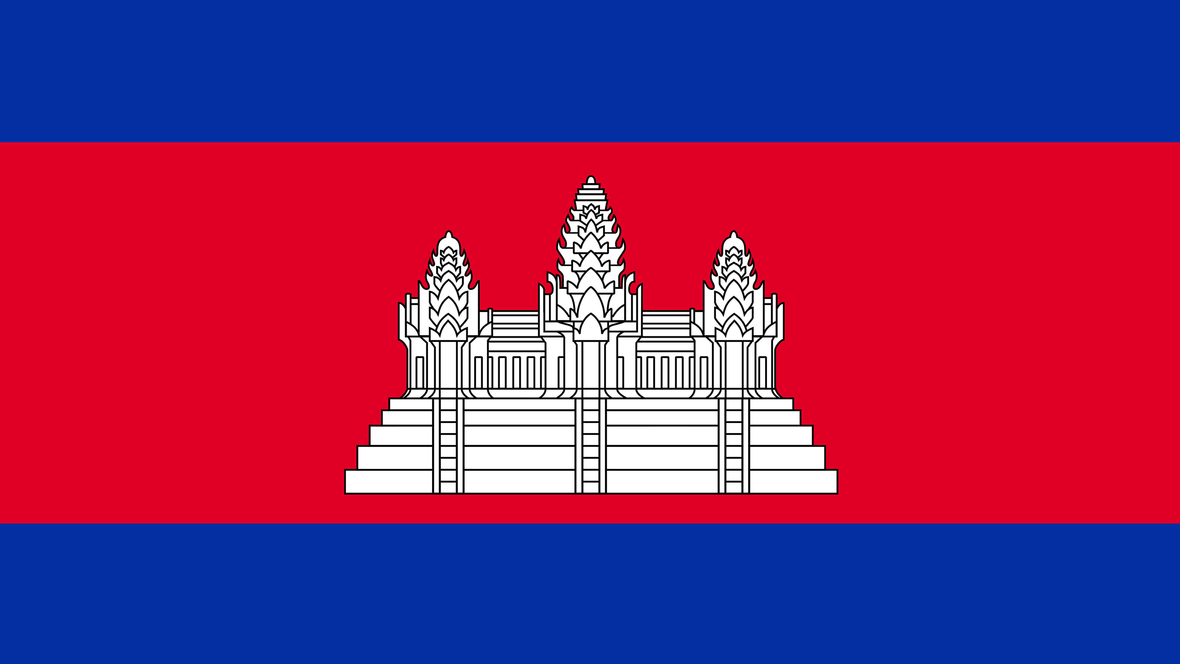 Cambodia, National flag, Patriotic wallpaper, UHD 4K, 3840x2160 4K Desktop