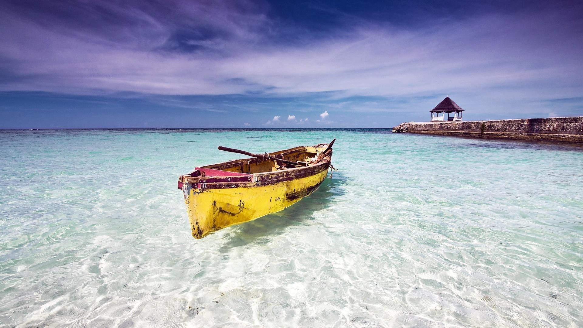 Caribbean Sea, Crystal clear, Tropical paradise, Idyllic getaway, 1920x1080 Full HD Desktop