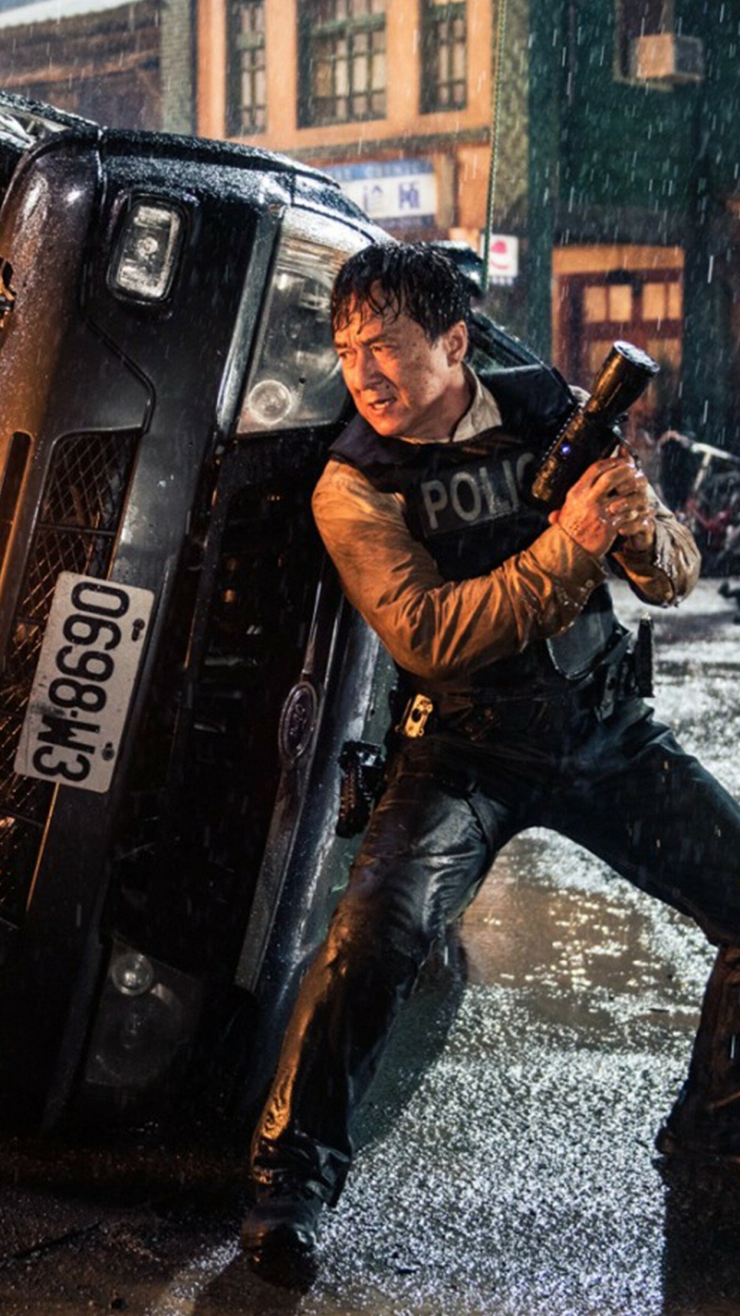 Jackie Chan, Bleeding Steel, 4K movies, Intense action, 1440x2560 HD Phone