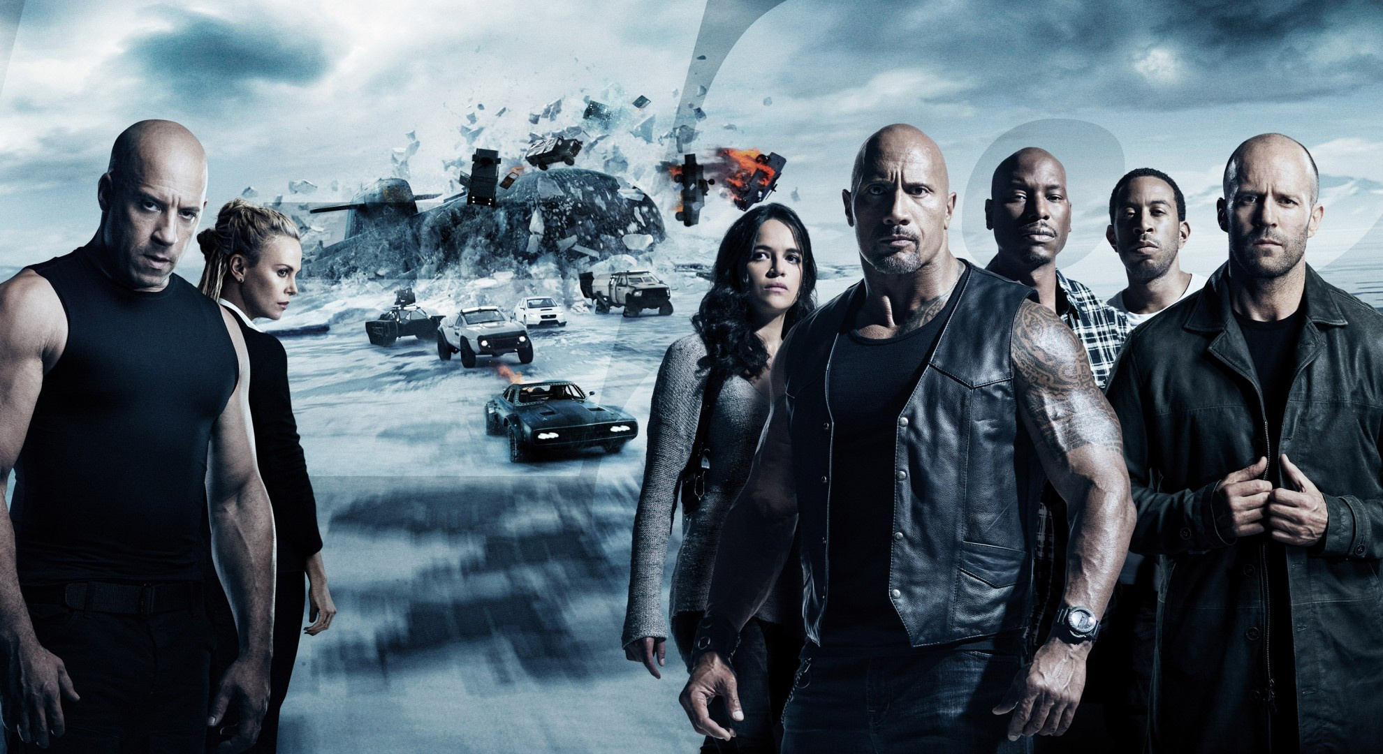 The Fate of the Furious, Jason Statham, Vin Diesel, Wallpapers, 1980x1080 HD Desktop