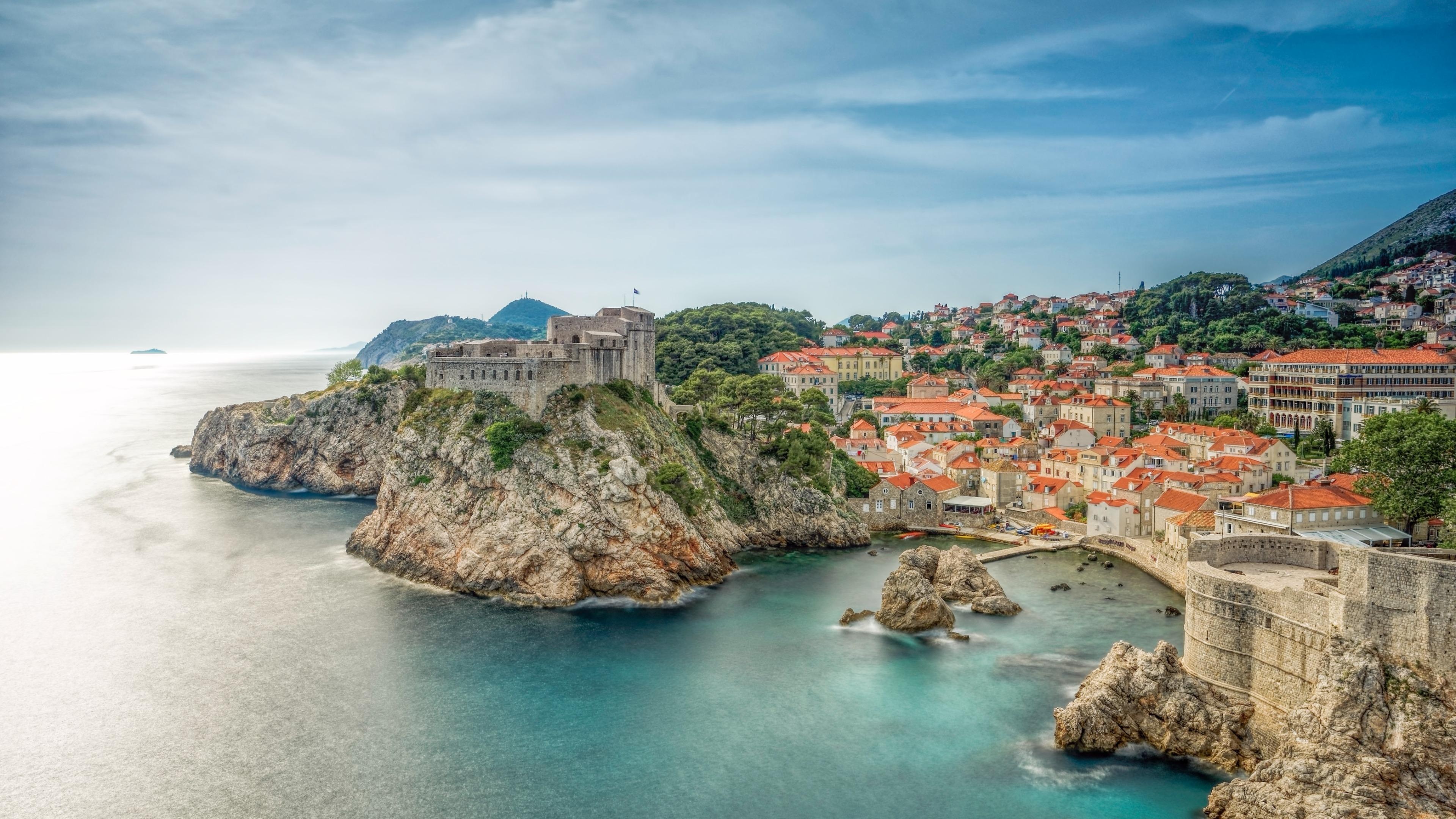 Ancient City Walls, Dubrovnik, Croatia 4K, Backgrounds, 3840x2160 4K Desktop