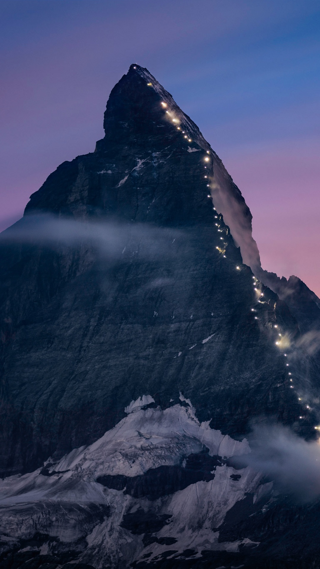 Matterhorn wallpaper, 4K, Sunrise, Switzerland, 1080x1920 Full HD Phone