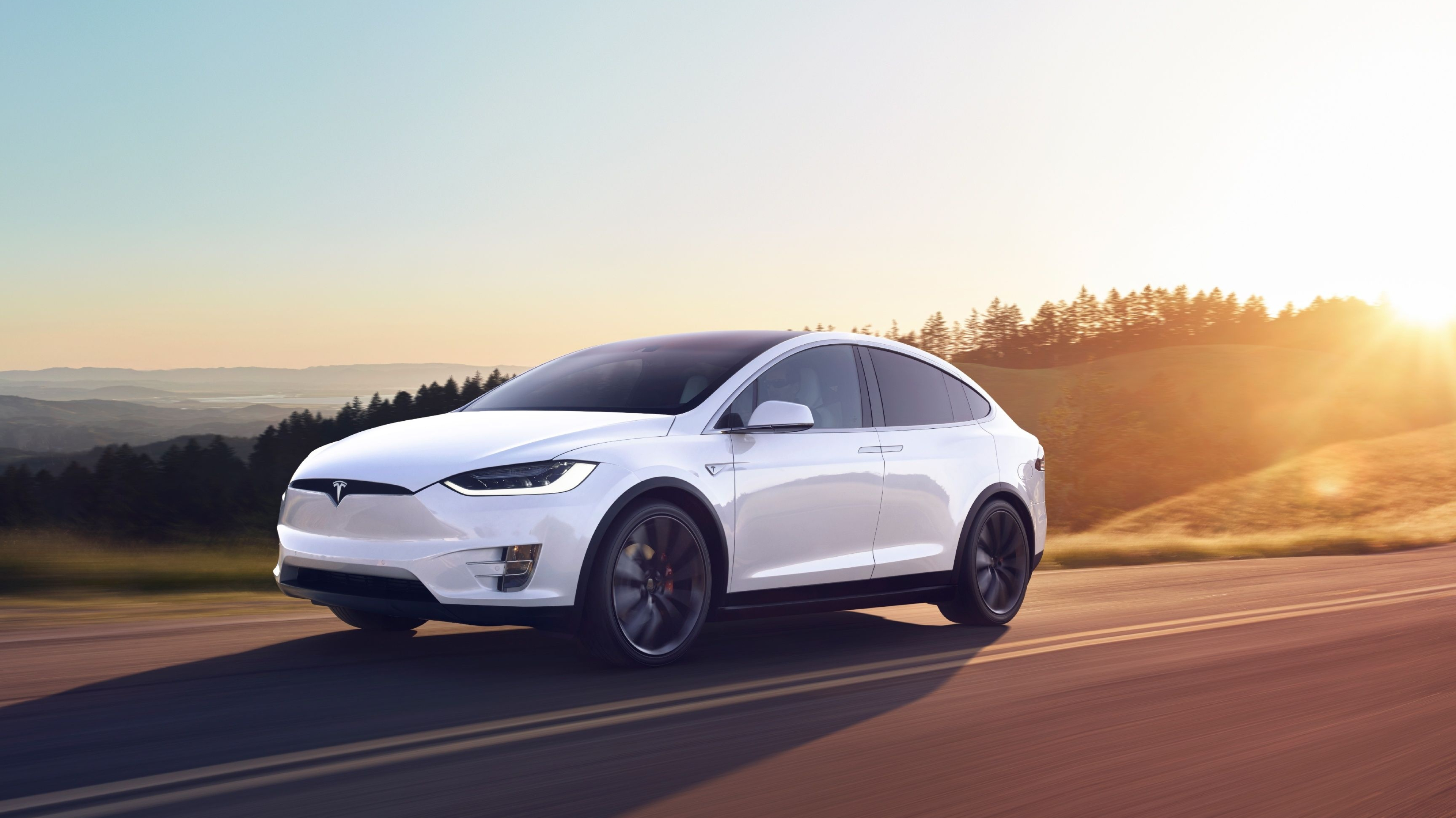 Tesla Model X, Futuristic vehicle, Sleek aesthetics, Electric revolution, 3840x2160 4K Desktop