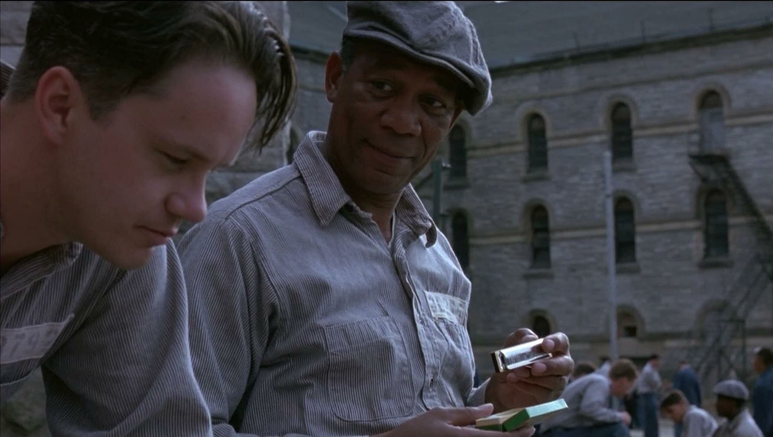 The Shawshank Redemption: The film tells the story of Andy Dufresne, a banker who spends 19 years in Shawshank State Prison. 2560x1450 HD Background.
