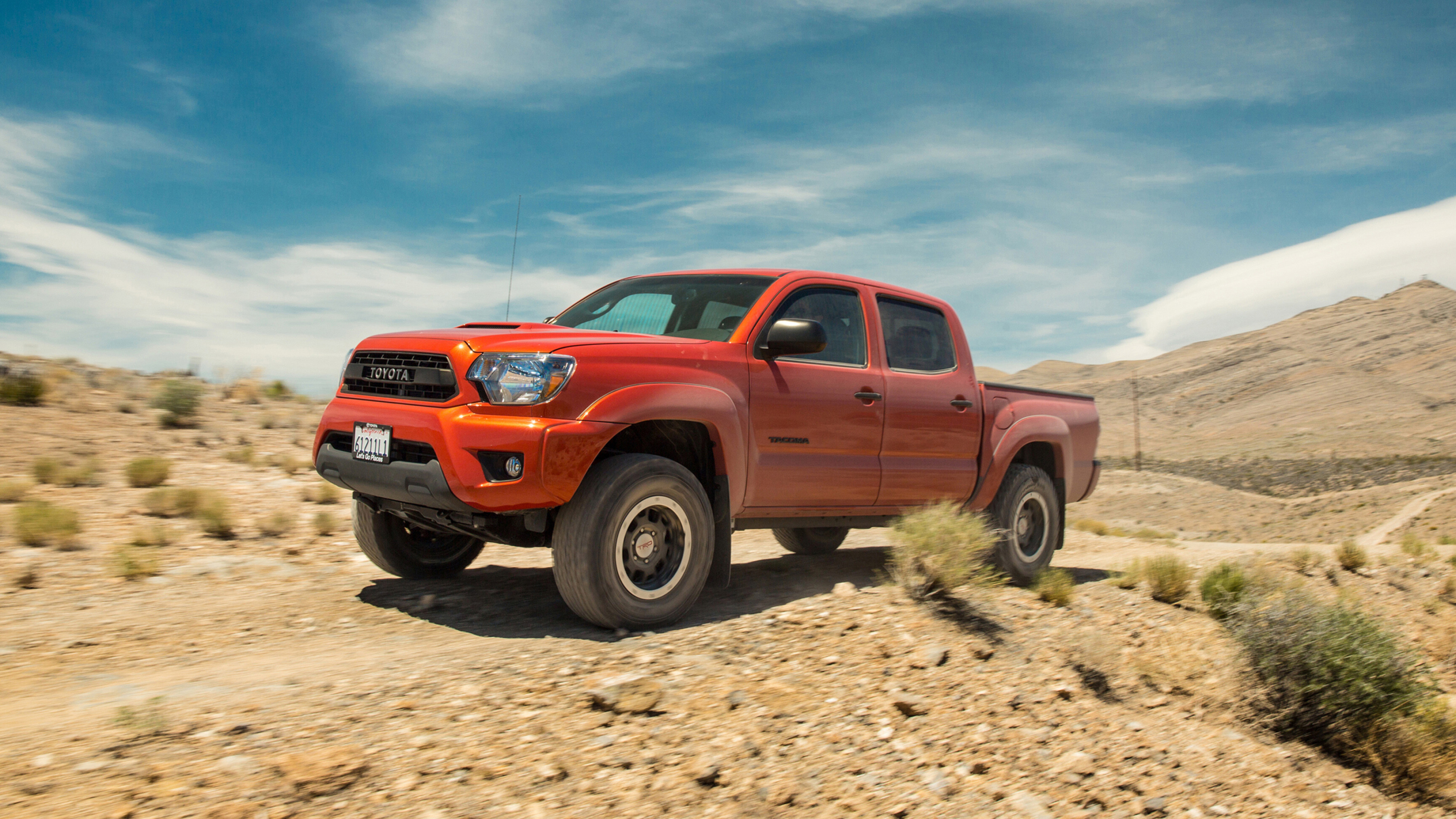 Toyota Tacoma: Cars, TRD Pro Double Cab model, Japanese off-road cars. 3840x2160 4K Wallpaper.