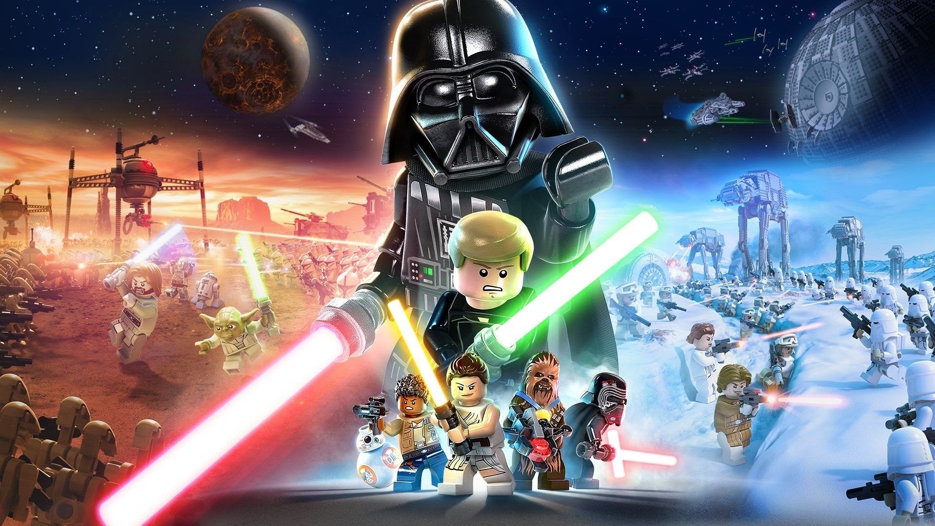 LEGO Star Wars, The Skywalker Saga, Gaming adventure, Epic battles, 1920x1080 Full HD Desktop