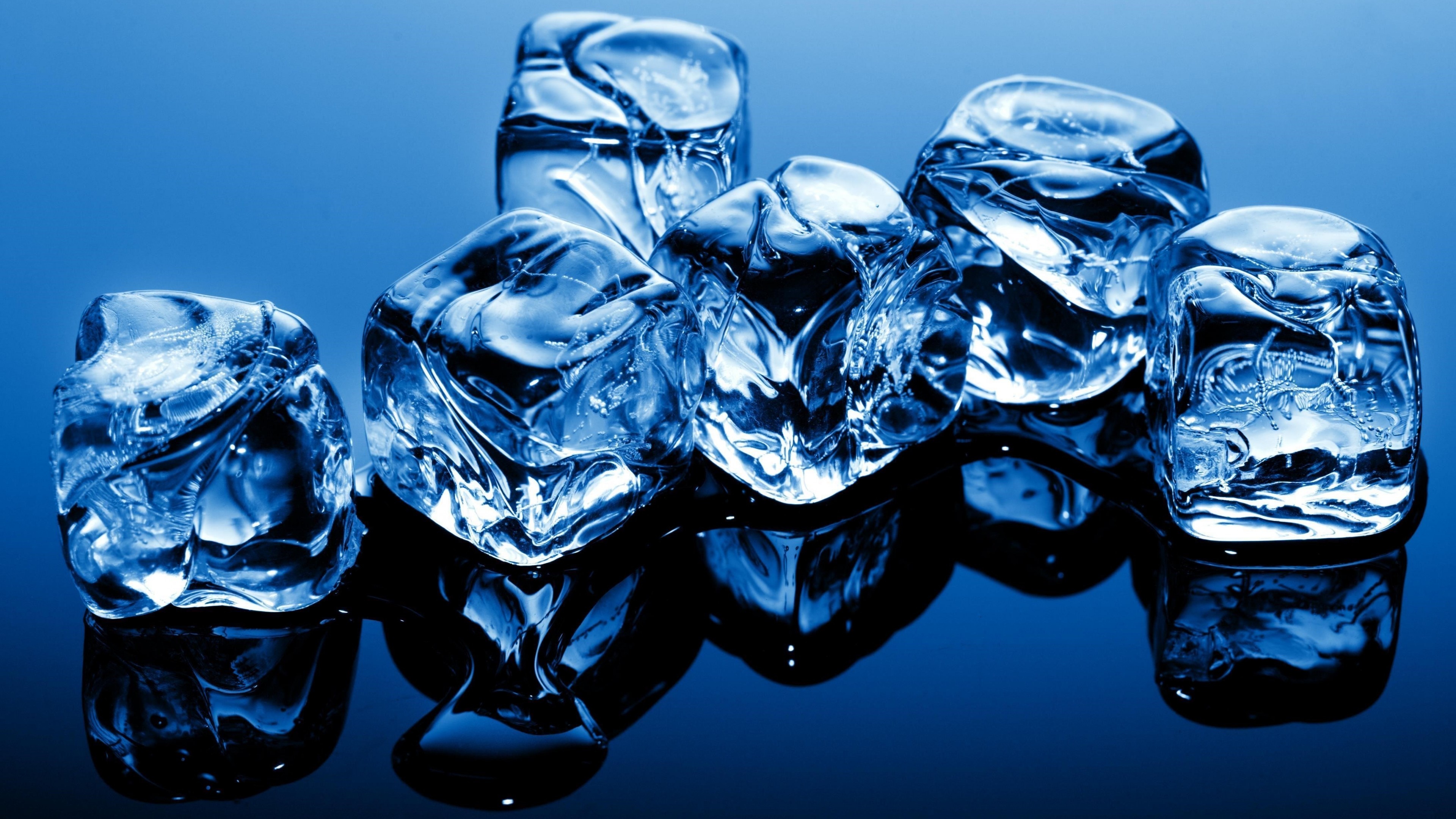 Ice cubes, Ice Wallpaper, 3840x2160 4K Desktop