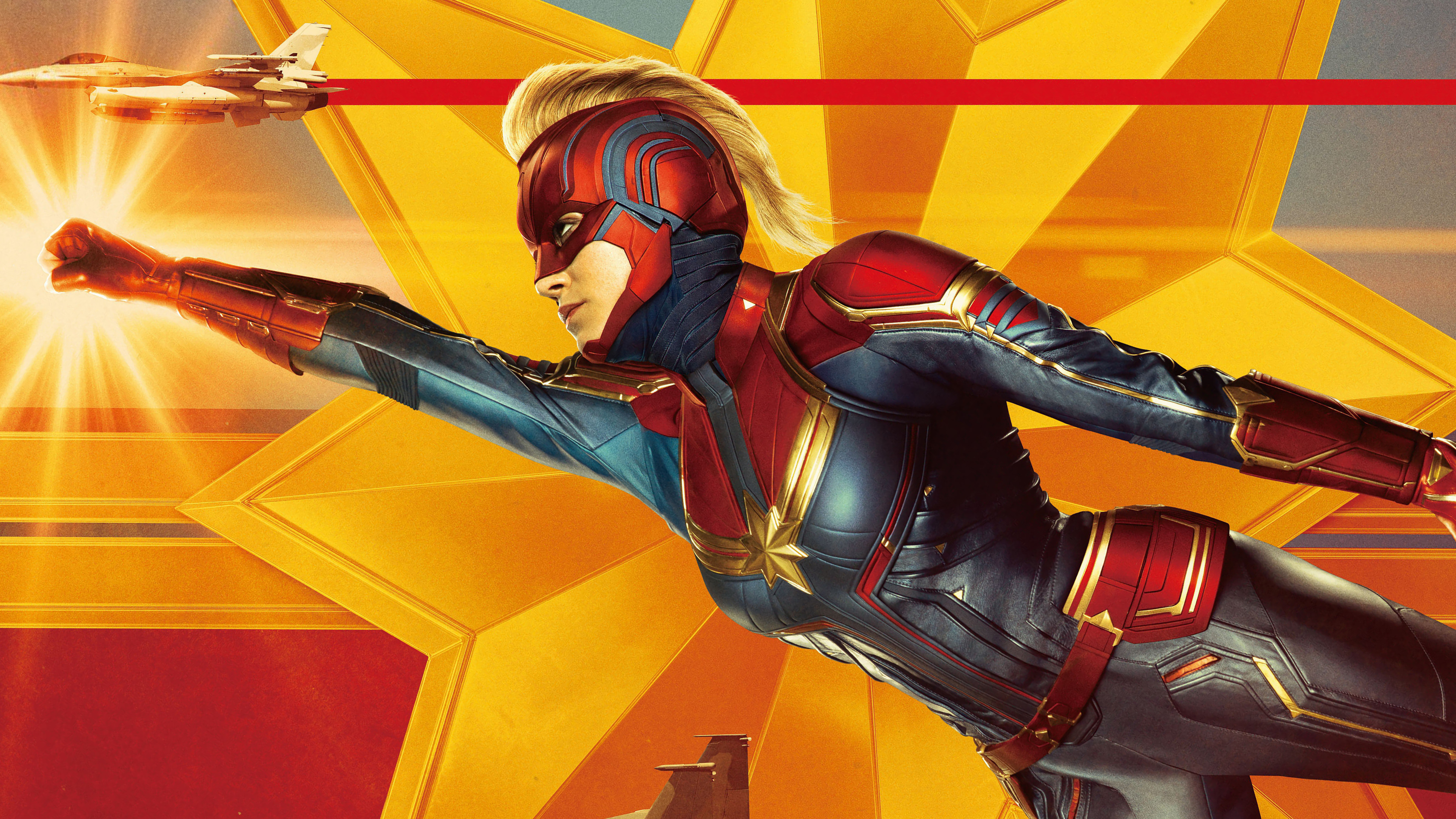 Captain Marvel, Movie, Superhero, Action, 3840x2160 4K Desktop