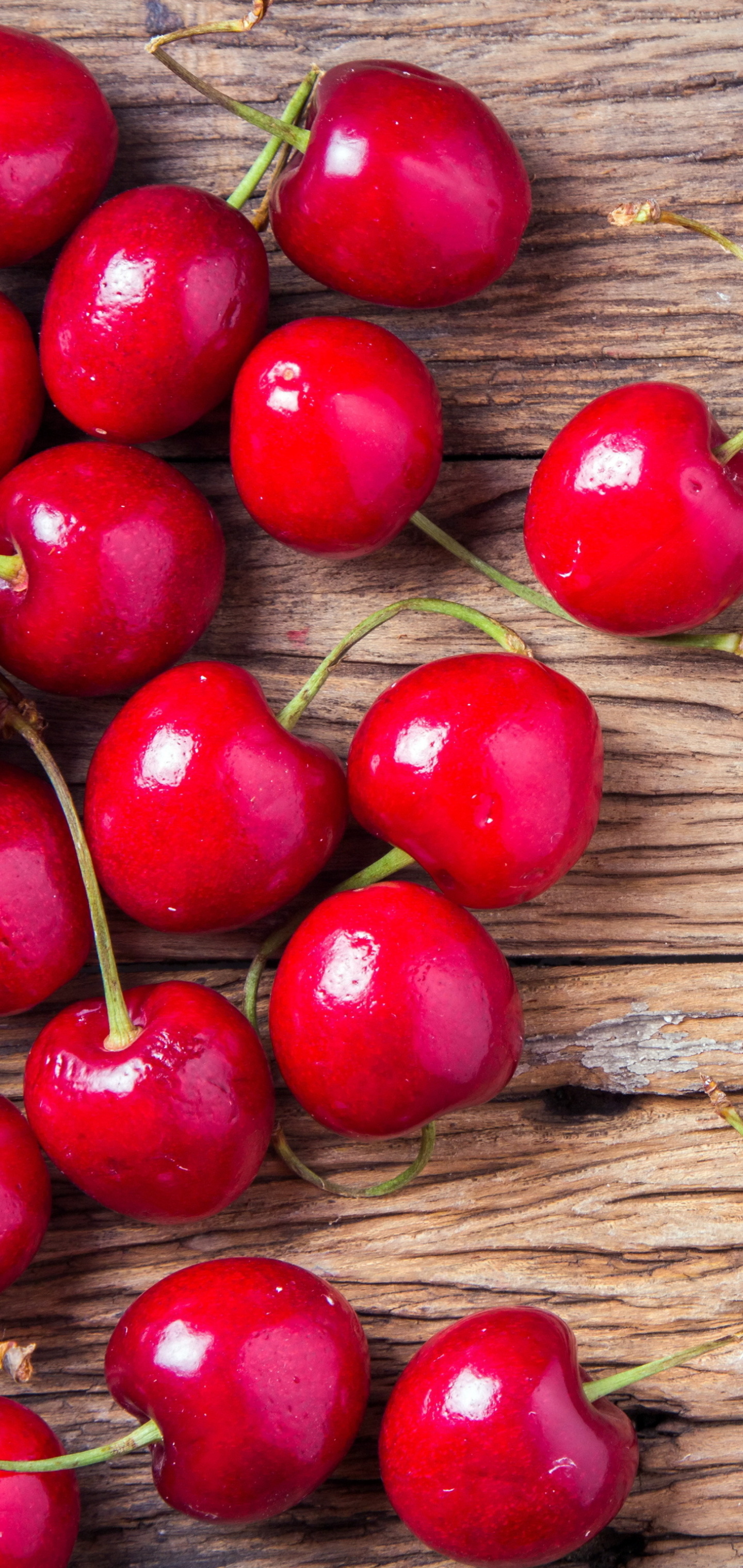 Cherry: Stone fruit, Grown in both the Southern and Northern Hemispheres. 1440x3040 HD Background.