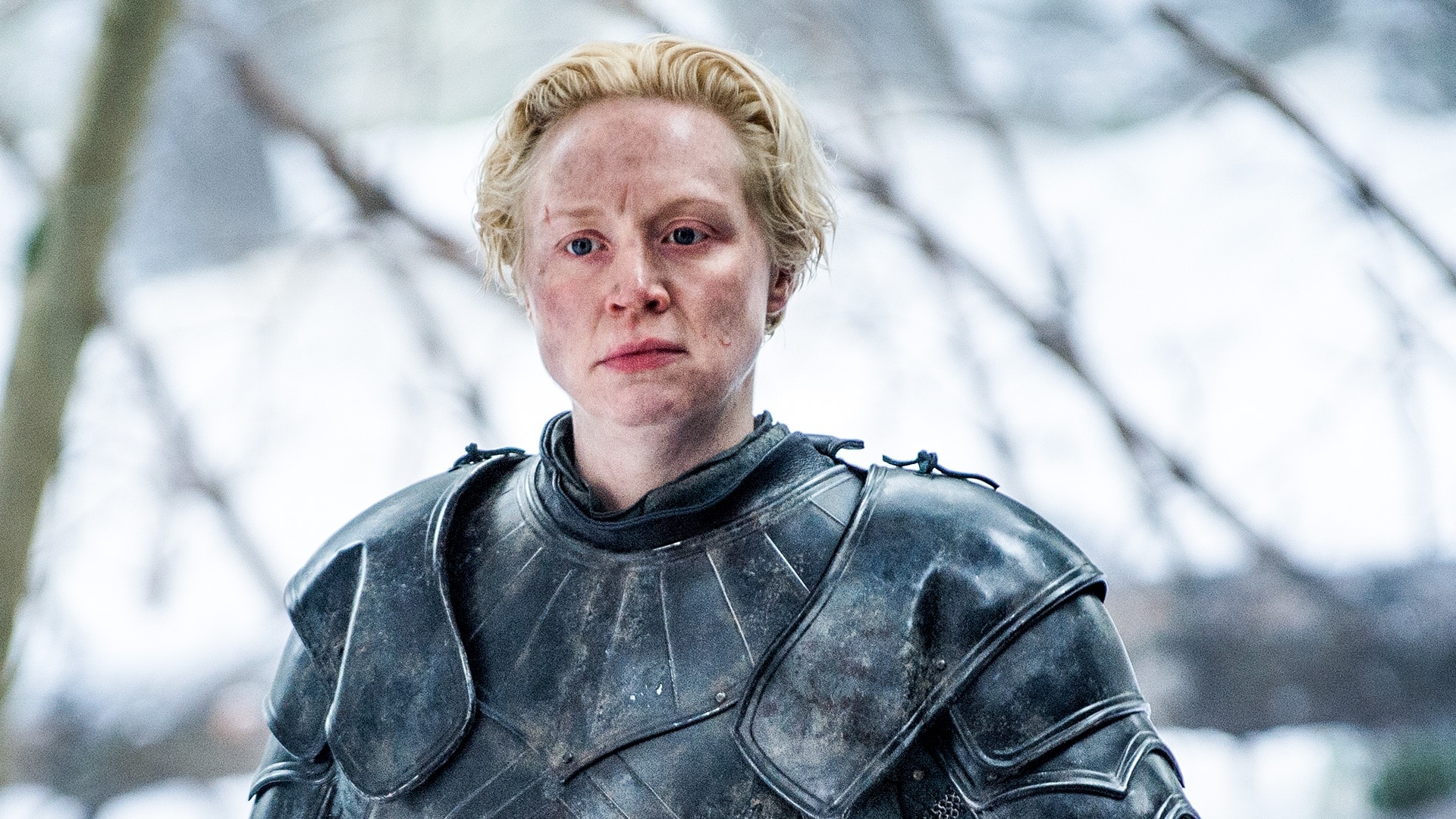 Gwendoline Christie, Iconic character Brienne, Official HBO website, Game of Thrones, 1920x1080 Full HD Desktop