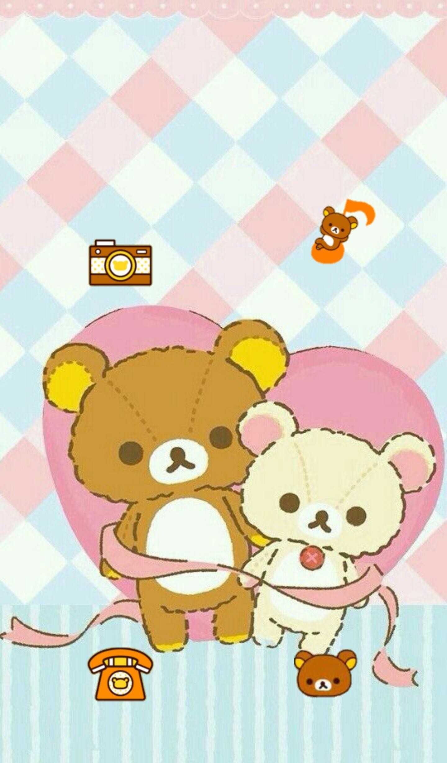 Korilakkuma character, Cute teddy bear, Rilakkuma series, Sunny vibes, 1440x2460 HD Phone