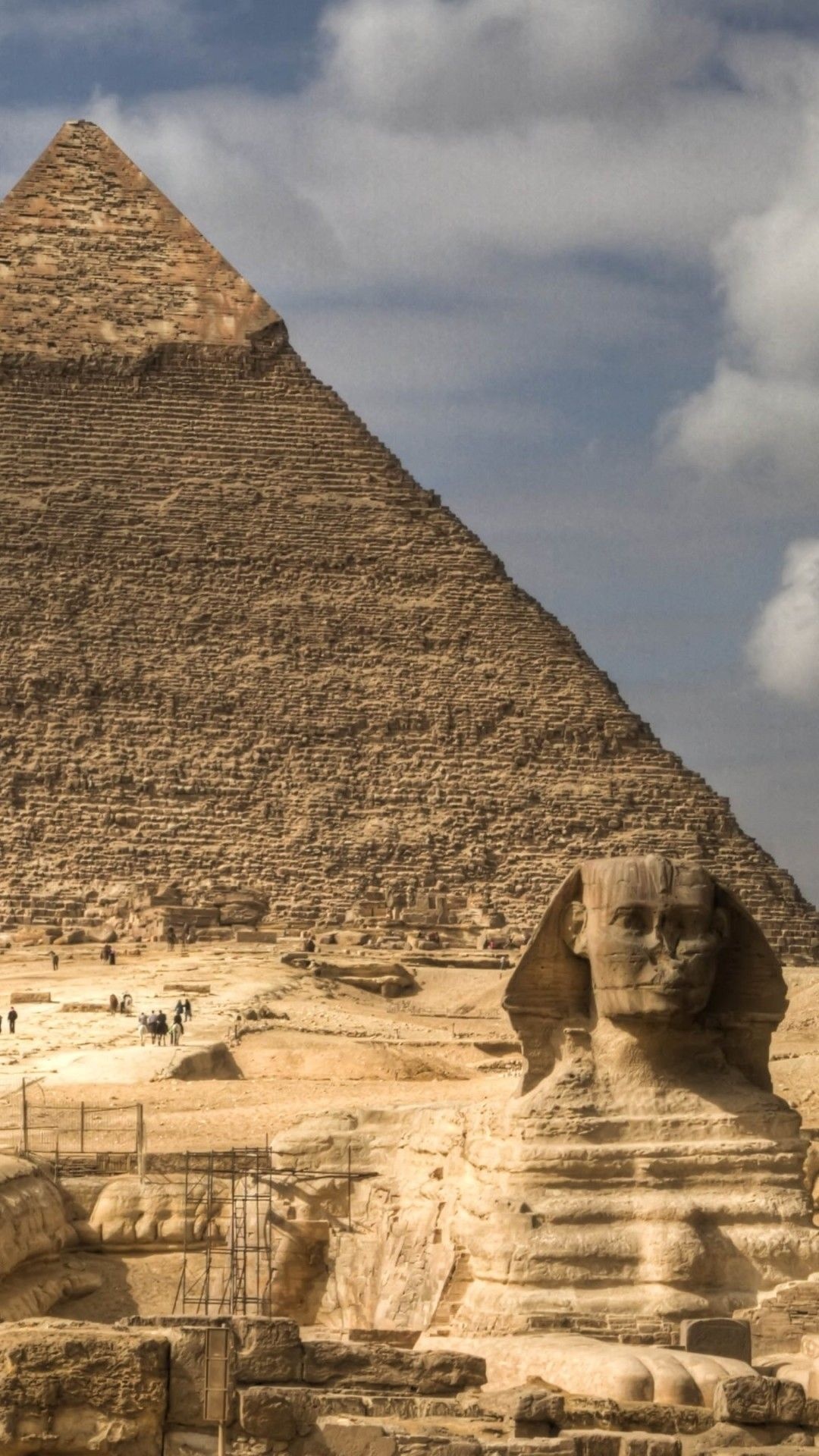Pyramids of Giza, Ancient wonders, Egyptian history, Timeless beauty, 1080x1920 Full HD Phone