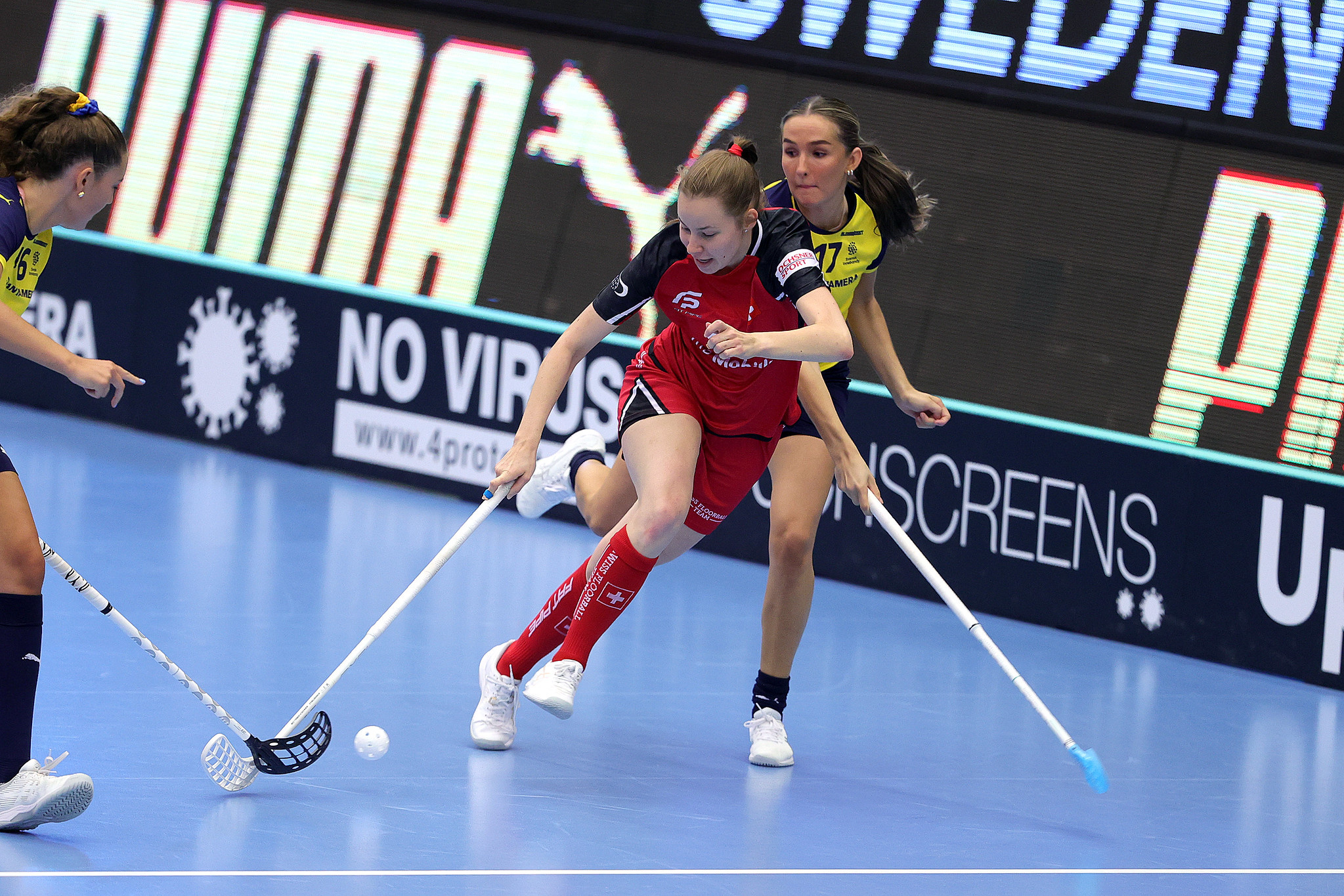 Floorball: A competitive event for women organized by The International Floorball Federation. 2050x1370 HD Wallpaper.
